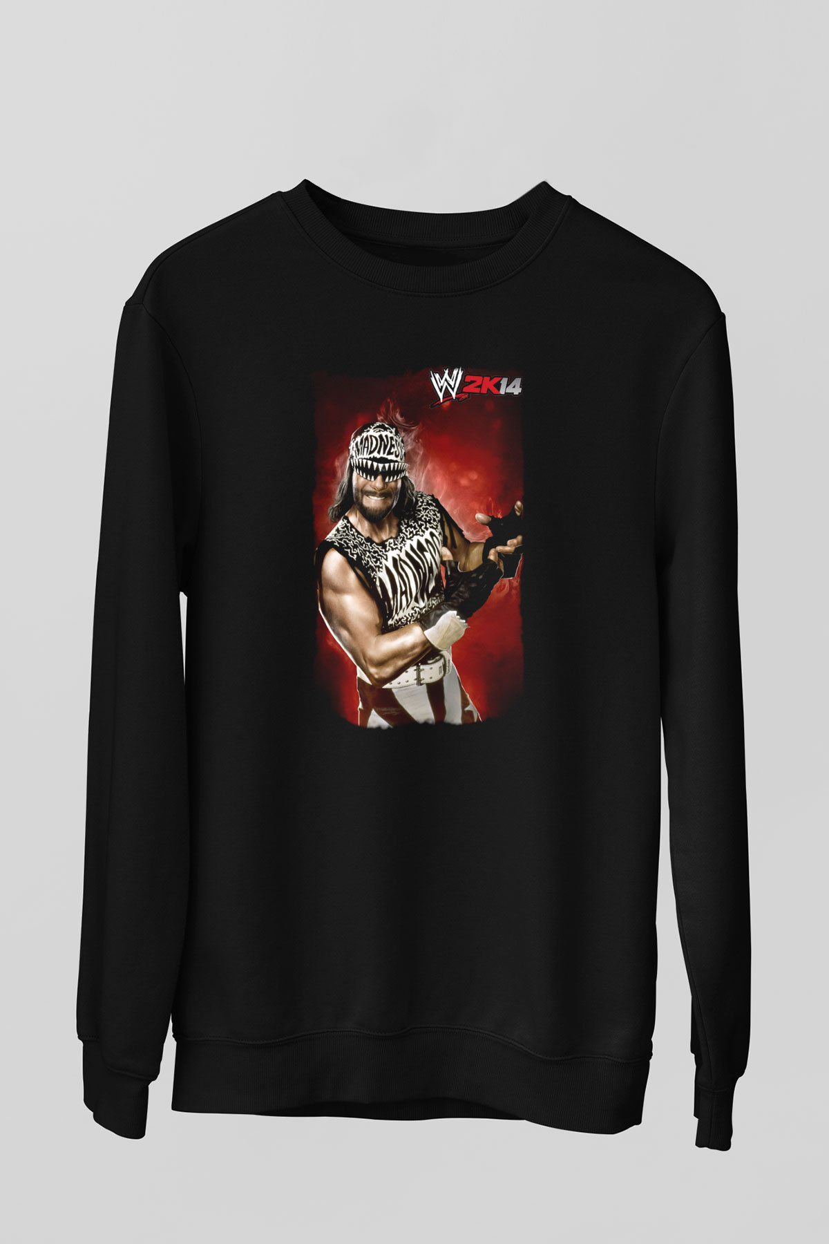 Randy Savage Siyah Unisex  Sweatshirt