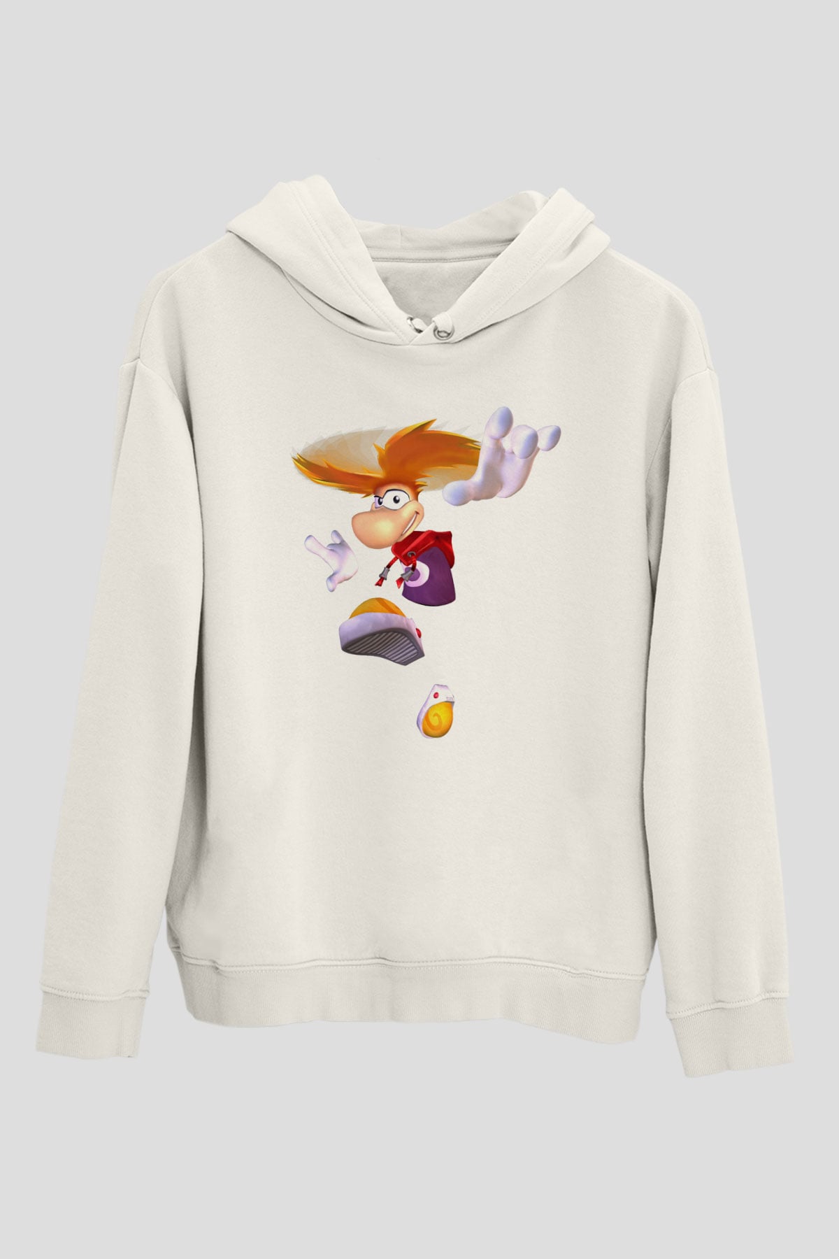 Rayman Beyaz Unisex Hoodie