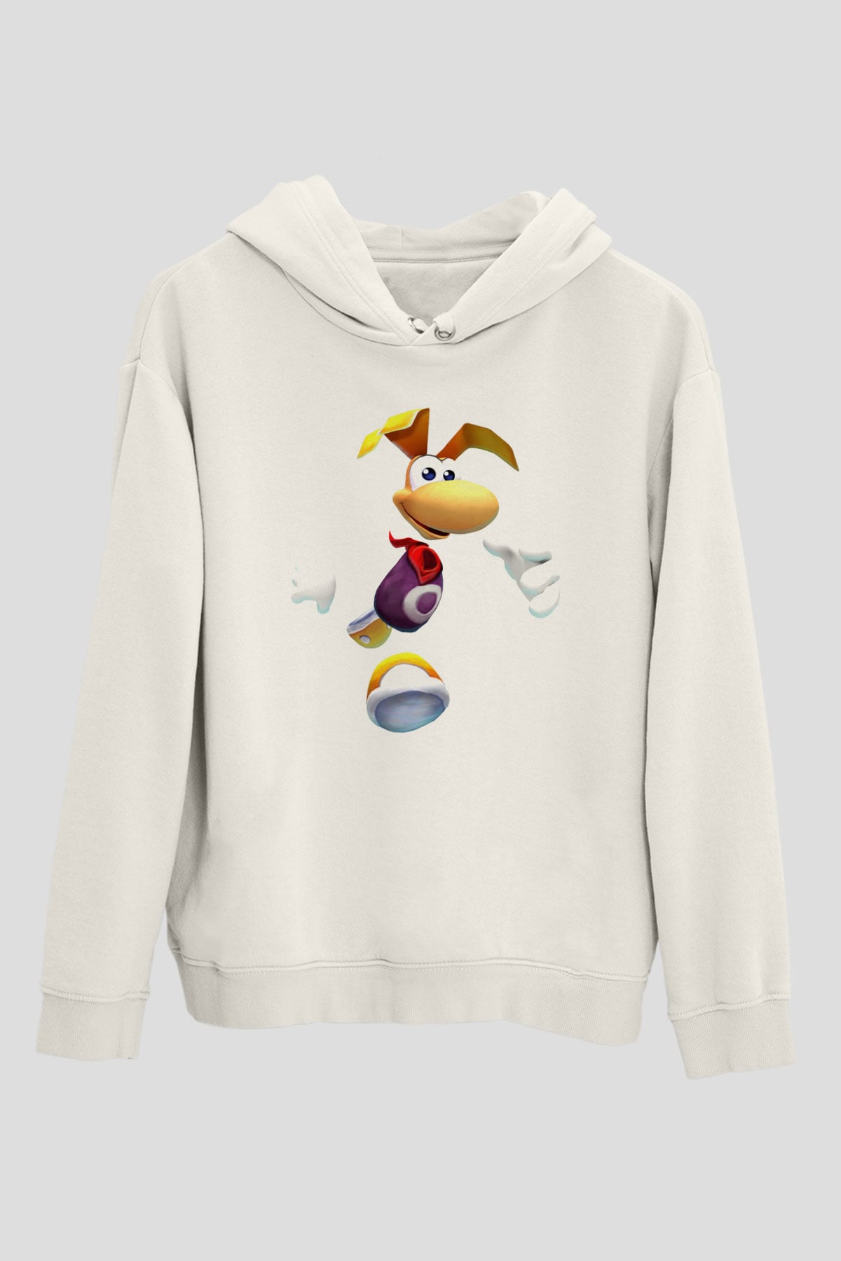 Rayman Beyaz Unisex Hoodie