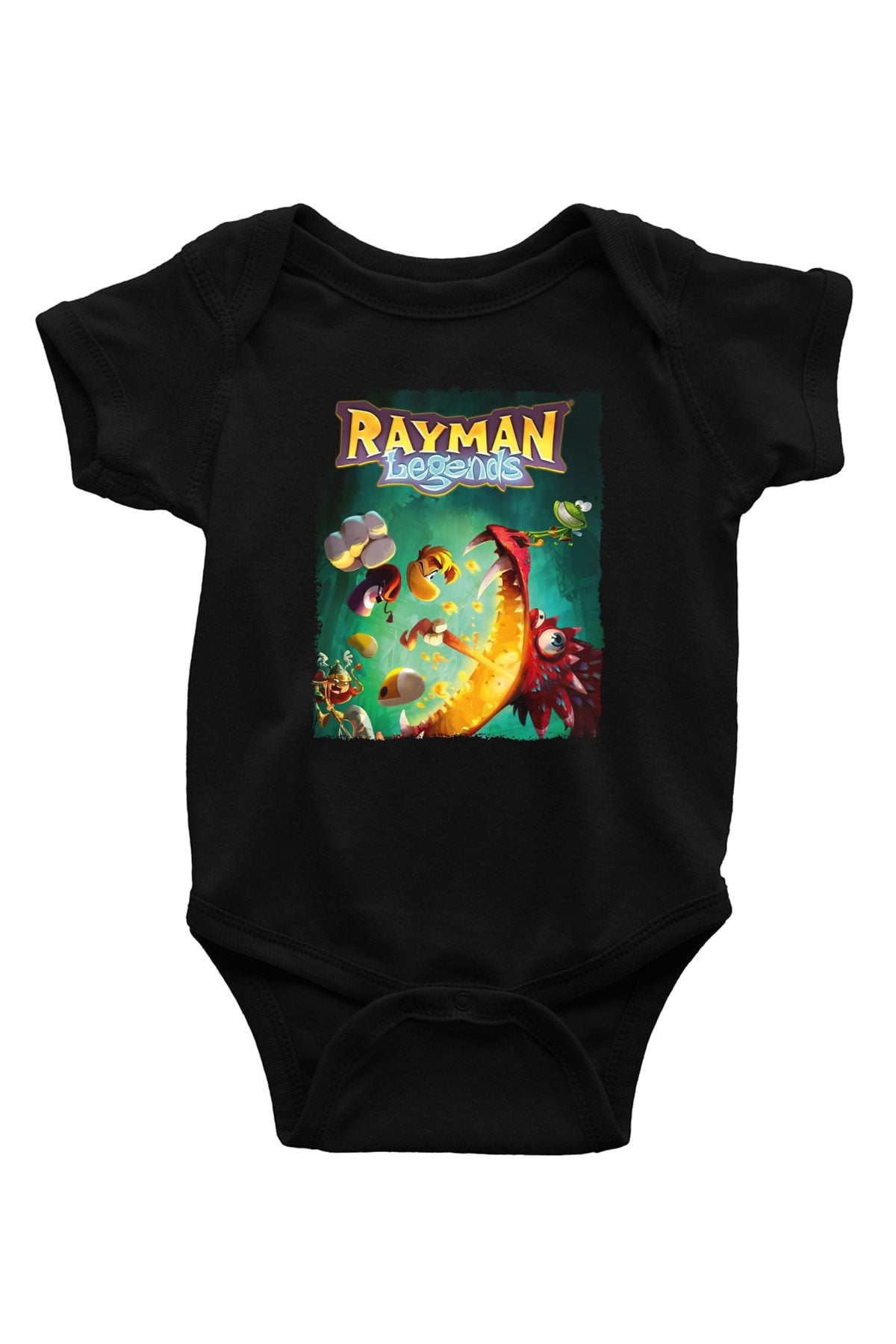 Rayman Siyah Bebek Body - Zıbın