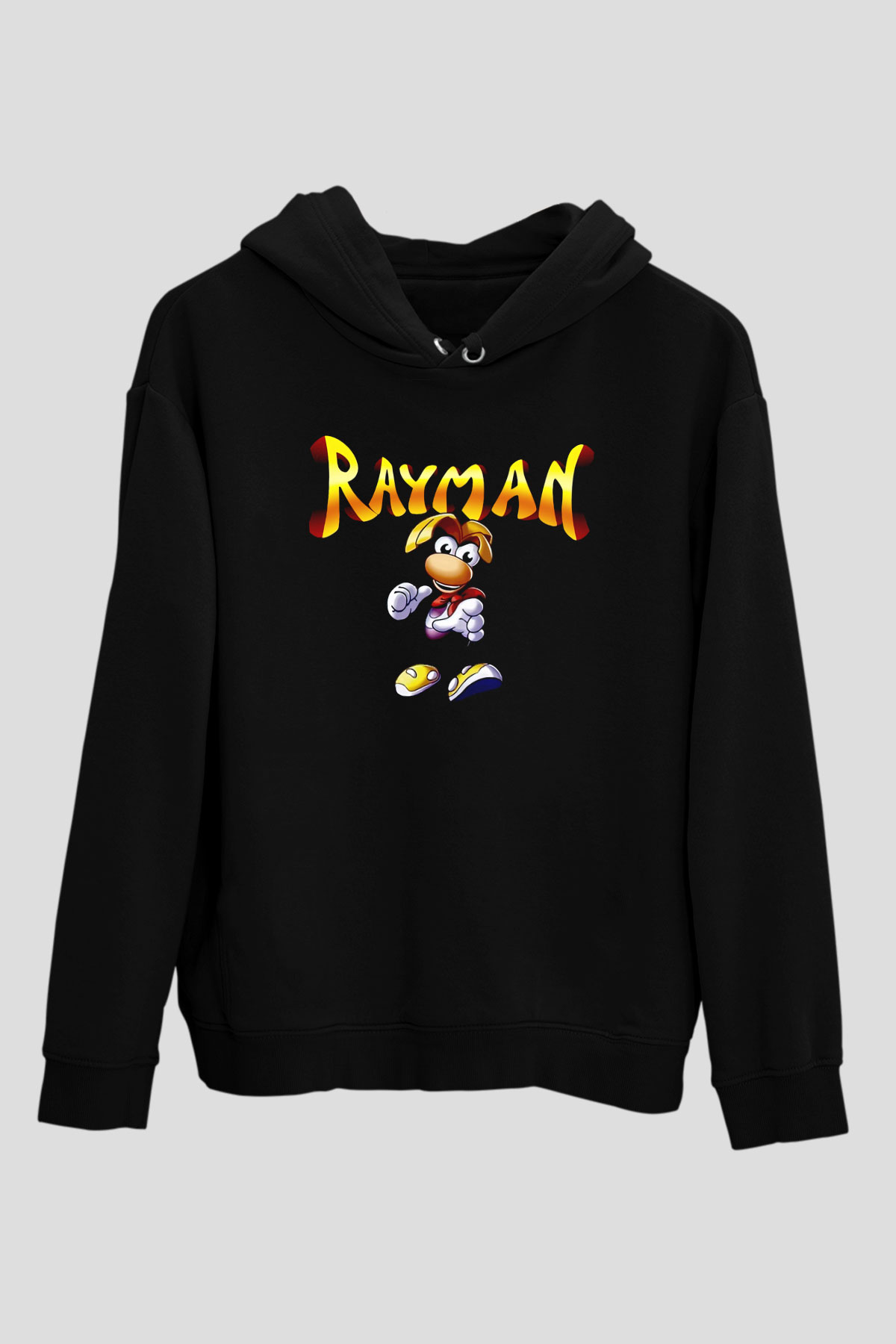 Rayman Siyah Unisex Hoodie