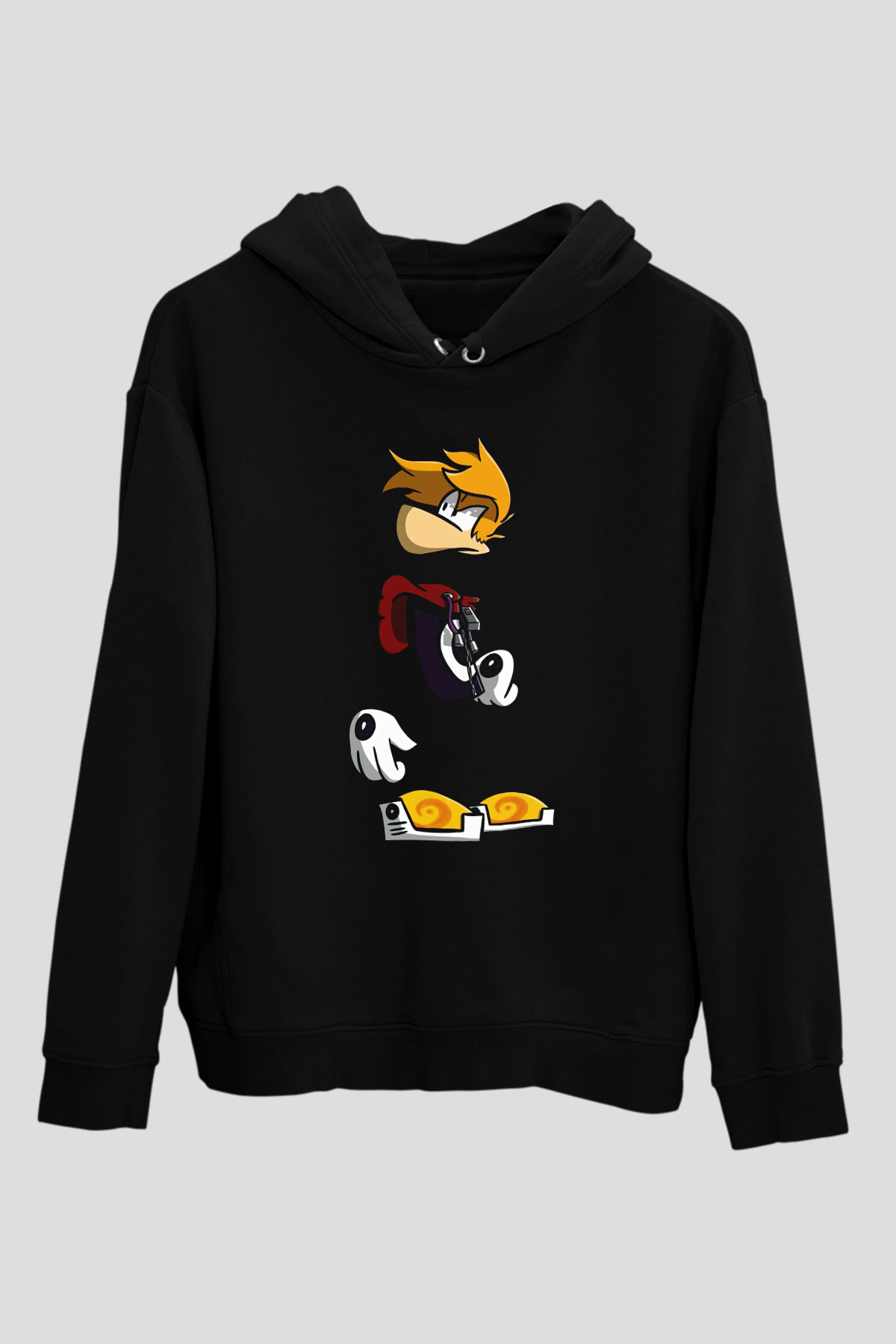 Rayman Siyah Unisex Hoodie