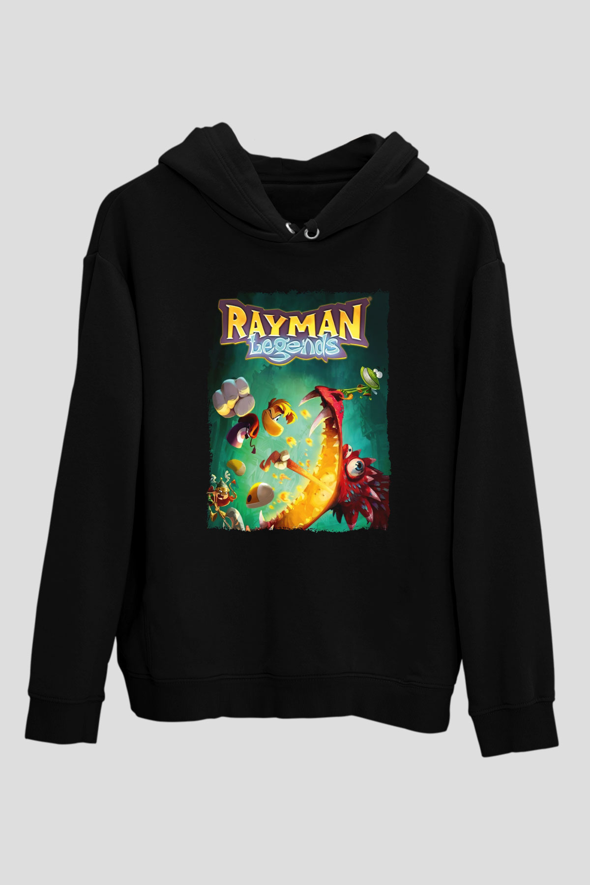 Rayman Siyah Unisex Hoodie