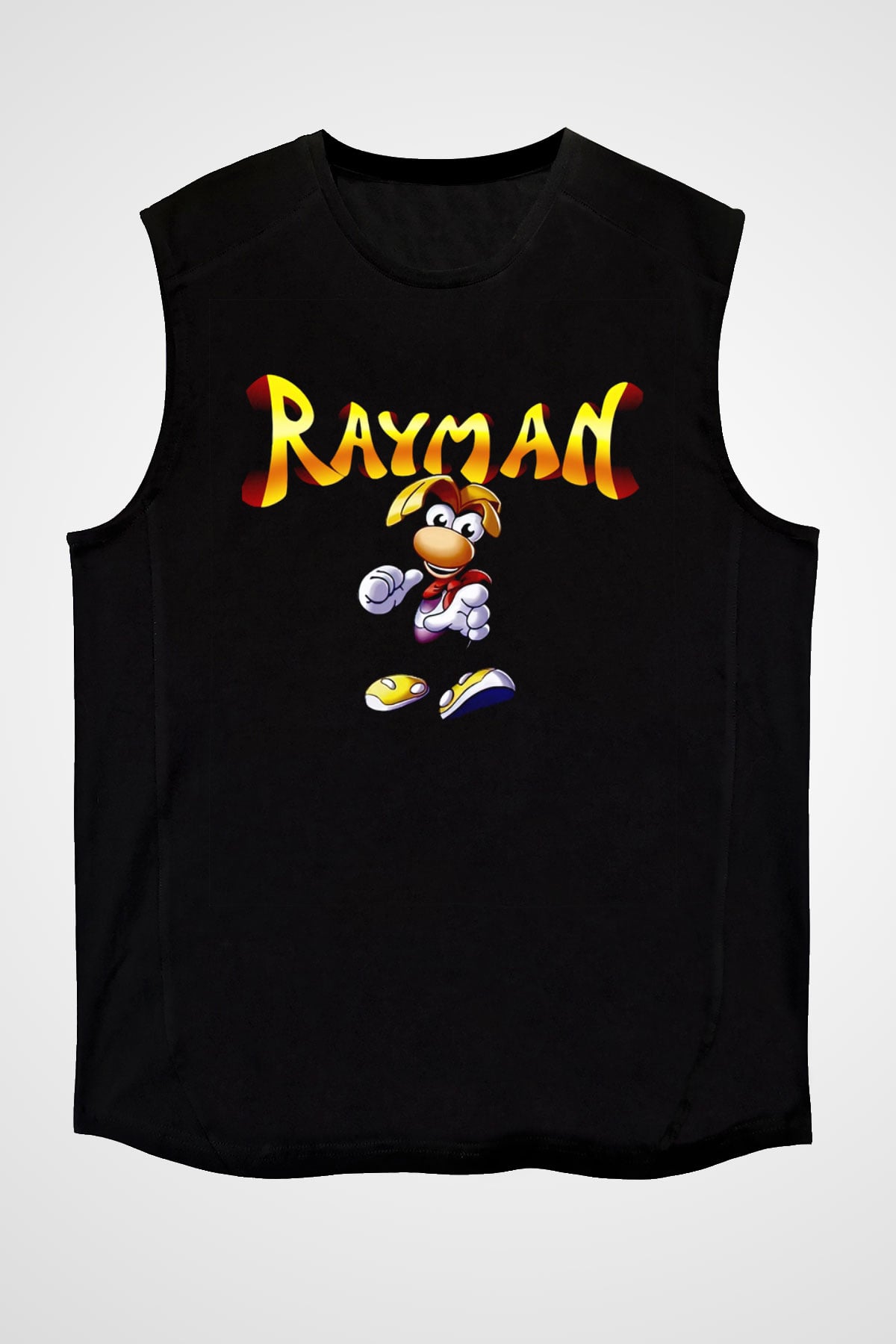 Rayman Siyah Unisex Kolsuz Tişört