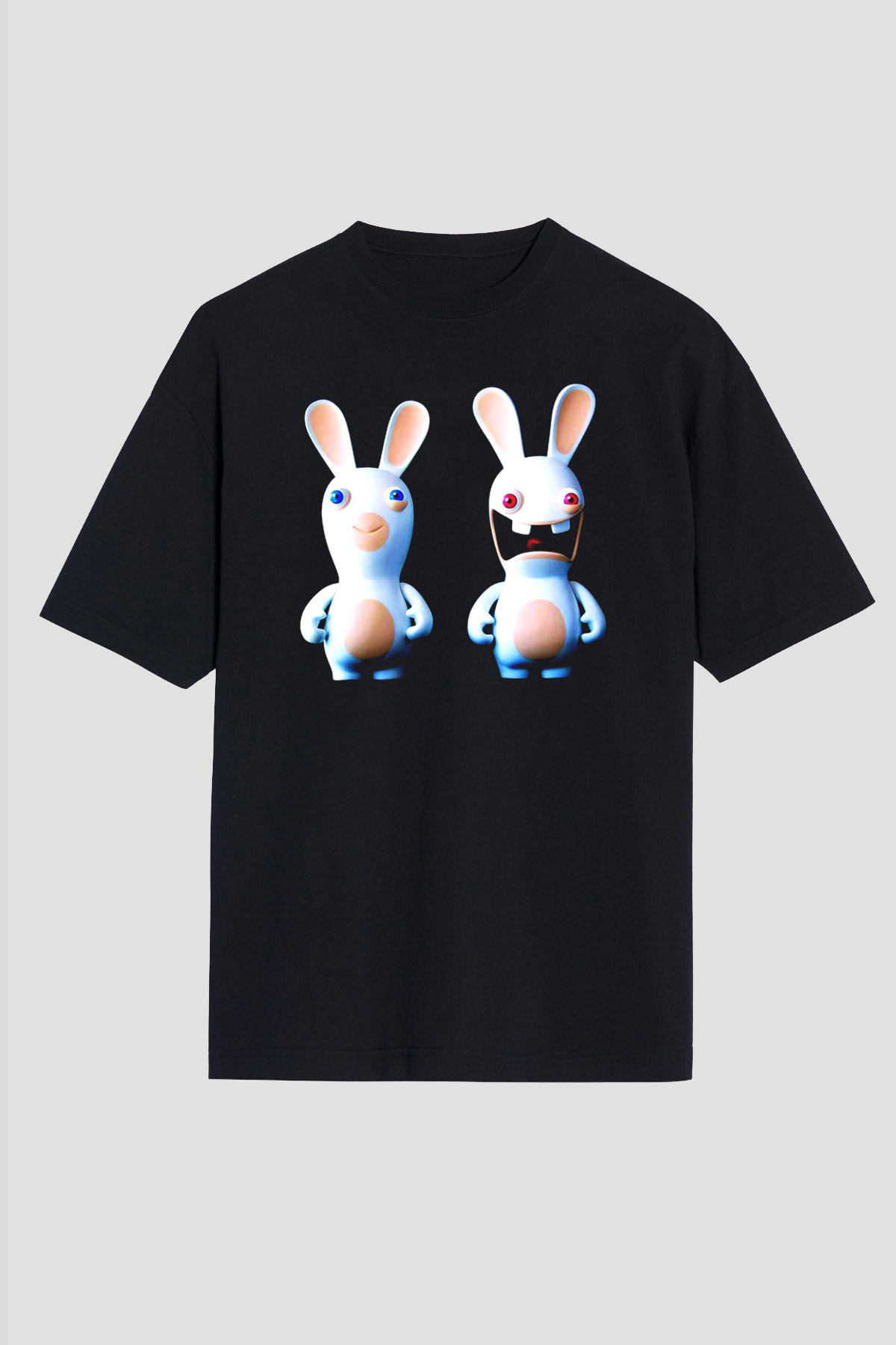 Rayman Siyah Unisex Oversize Tişört T-Shirt