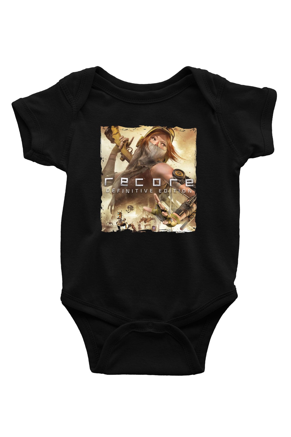 ReCore Siyah Bebek Body - Zıbın
