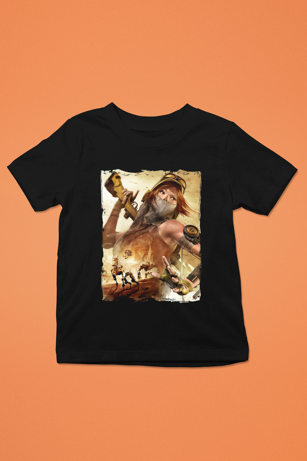 ReCore Siyah Unisex Çocuk Tişört