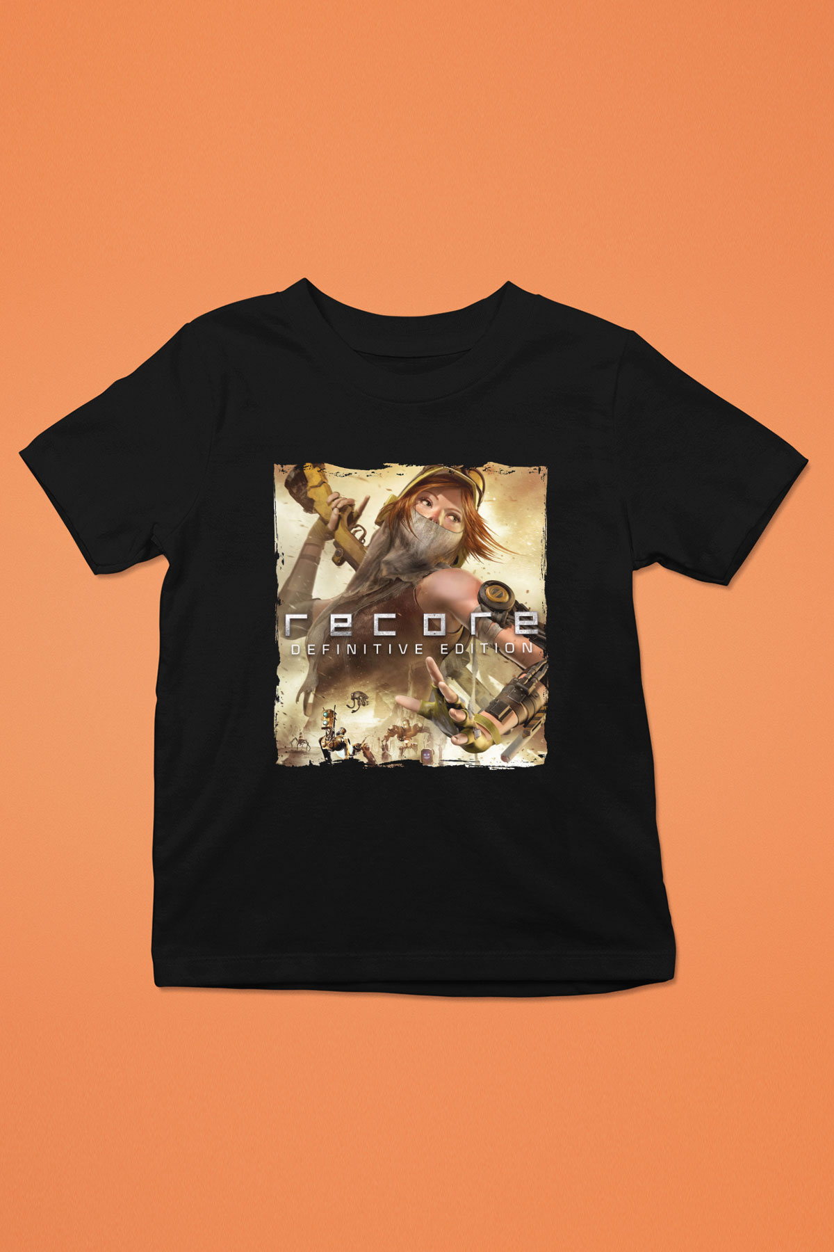 ReCore Siyah Unisex Çocuk Tişört