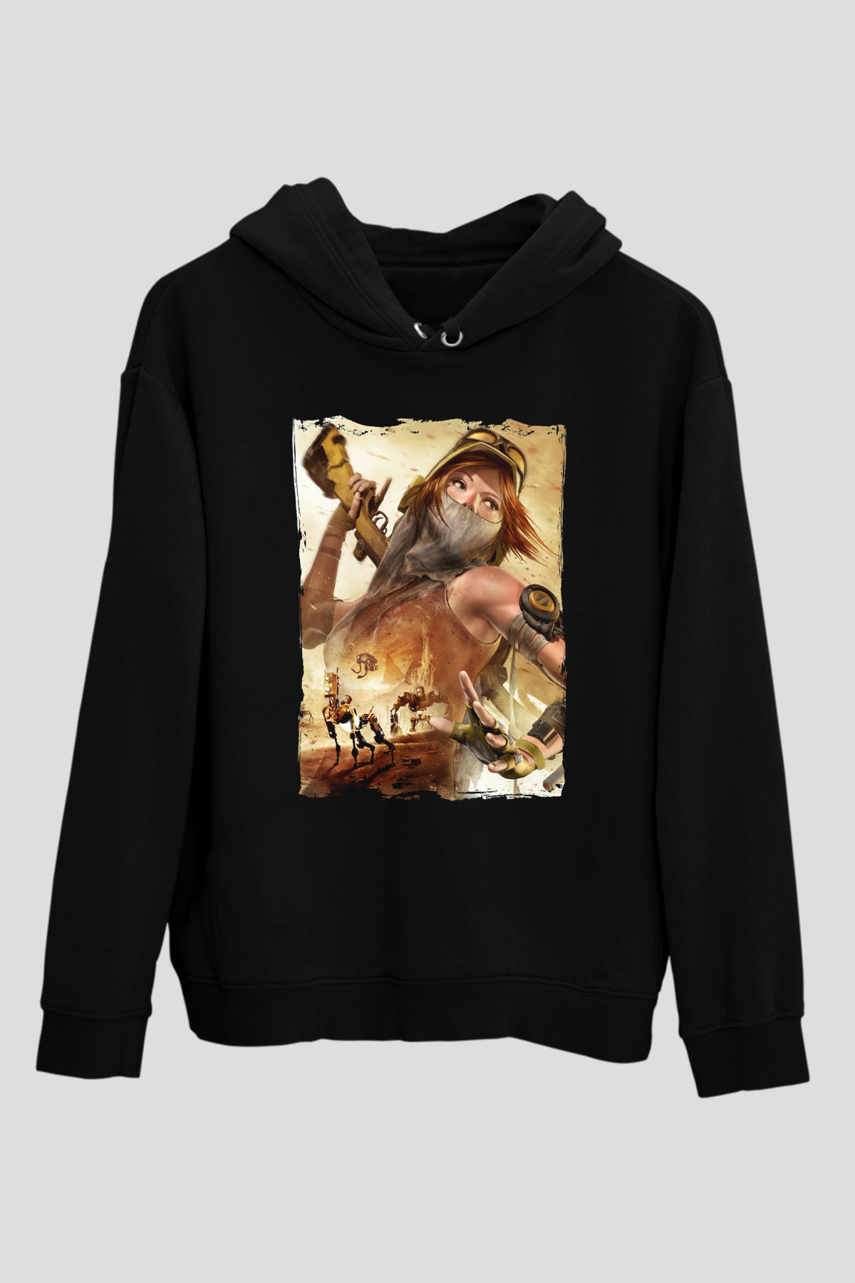 ReCore Siyah Unisex Hoodie