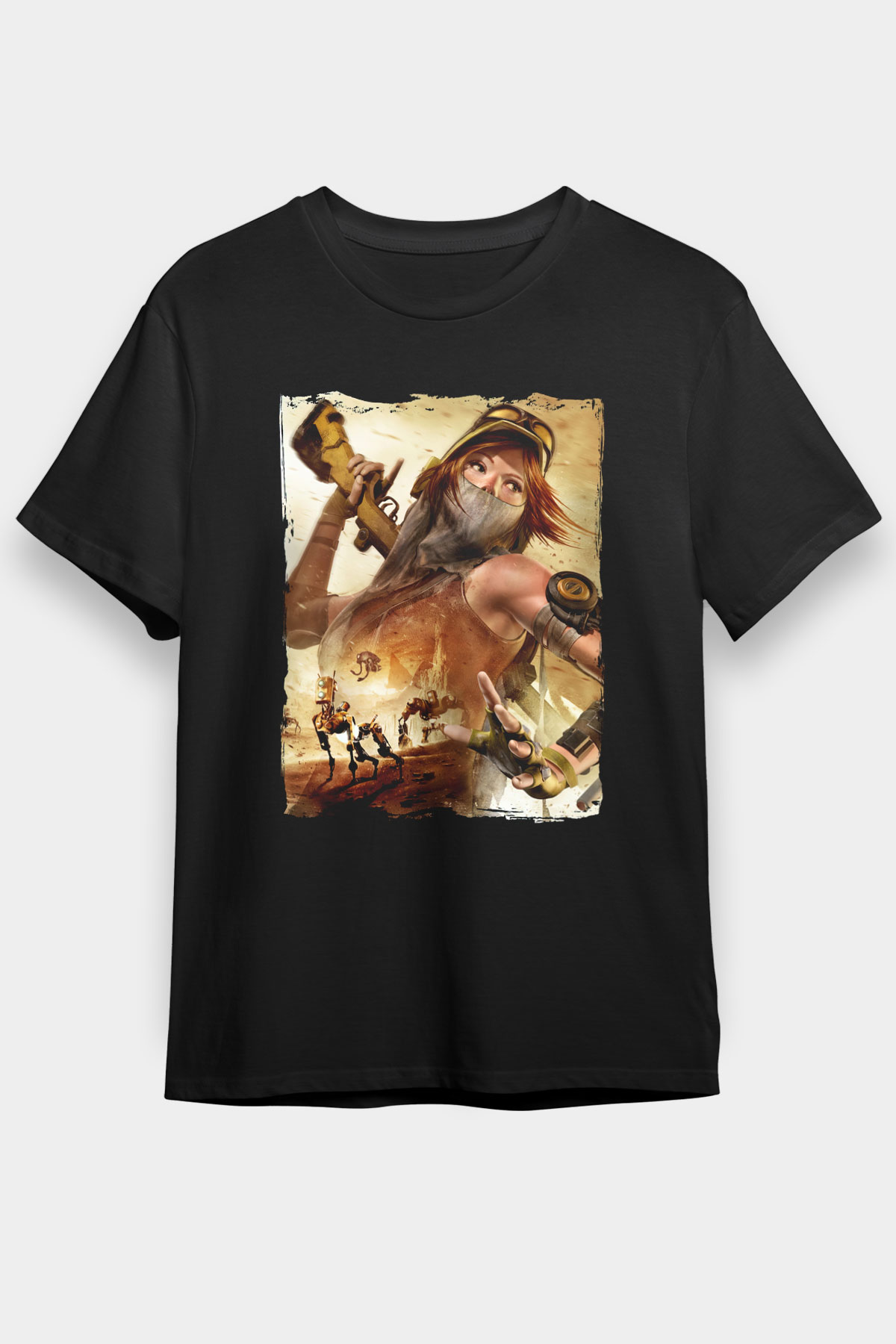 ReCore Siyah Unisex Tişört T-Shirt