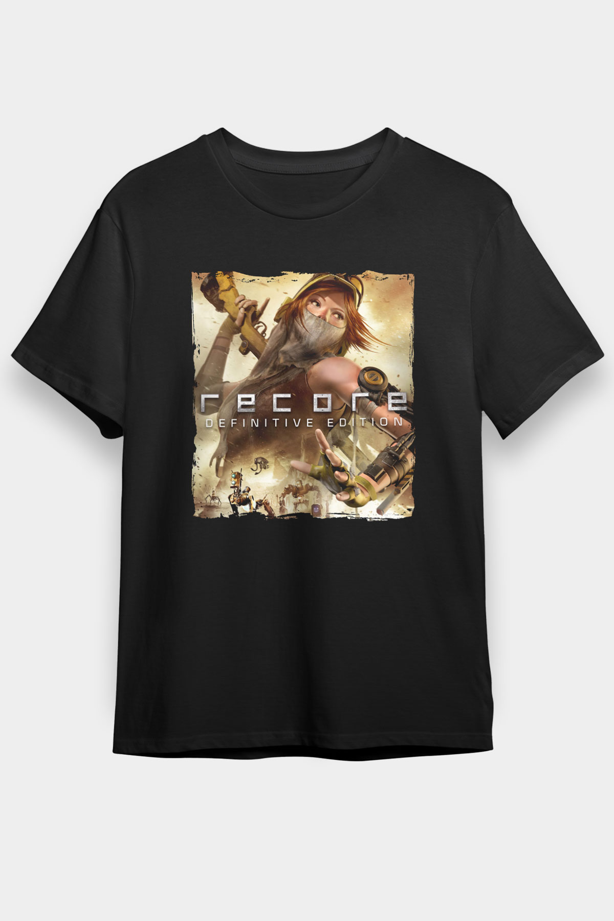 ReCore Siyah Unisex Tişört T-Shirt