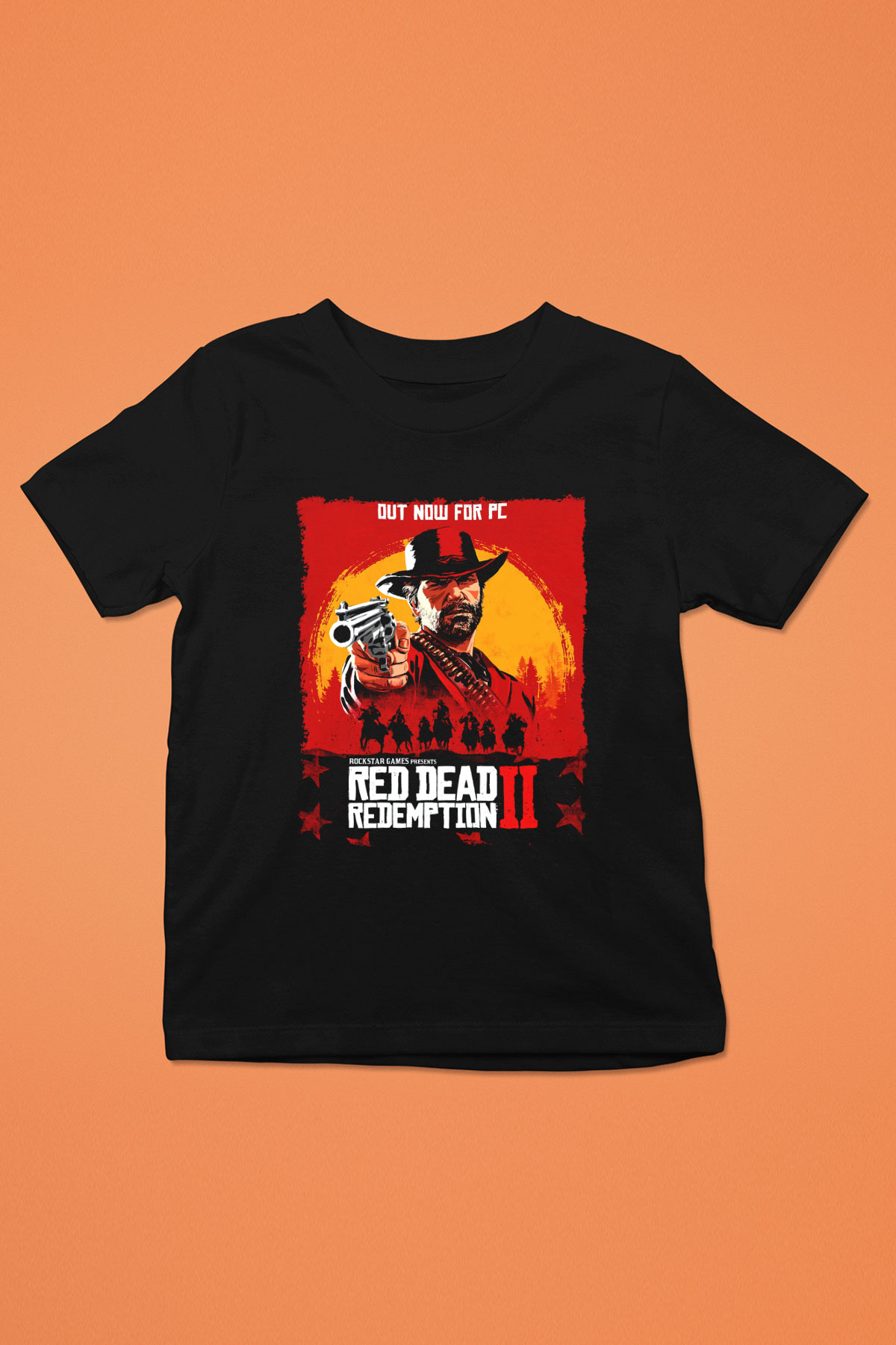 Red Dead Redemption Siyah Unisex Çocuk Tişört