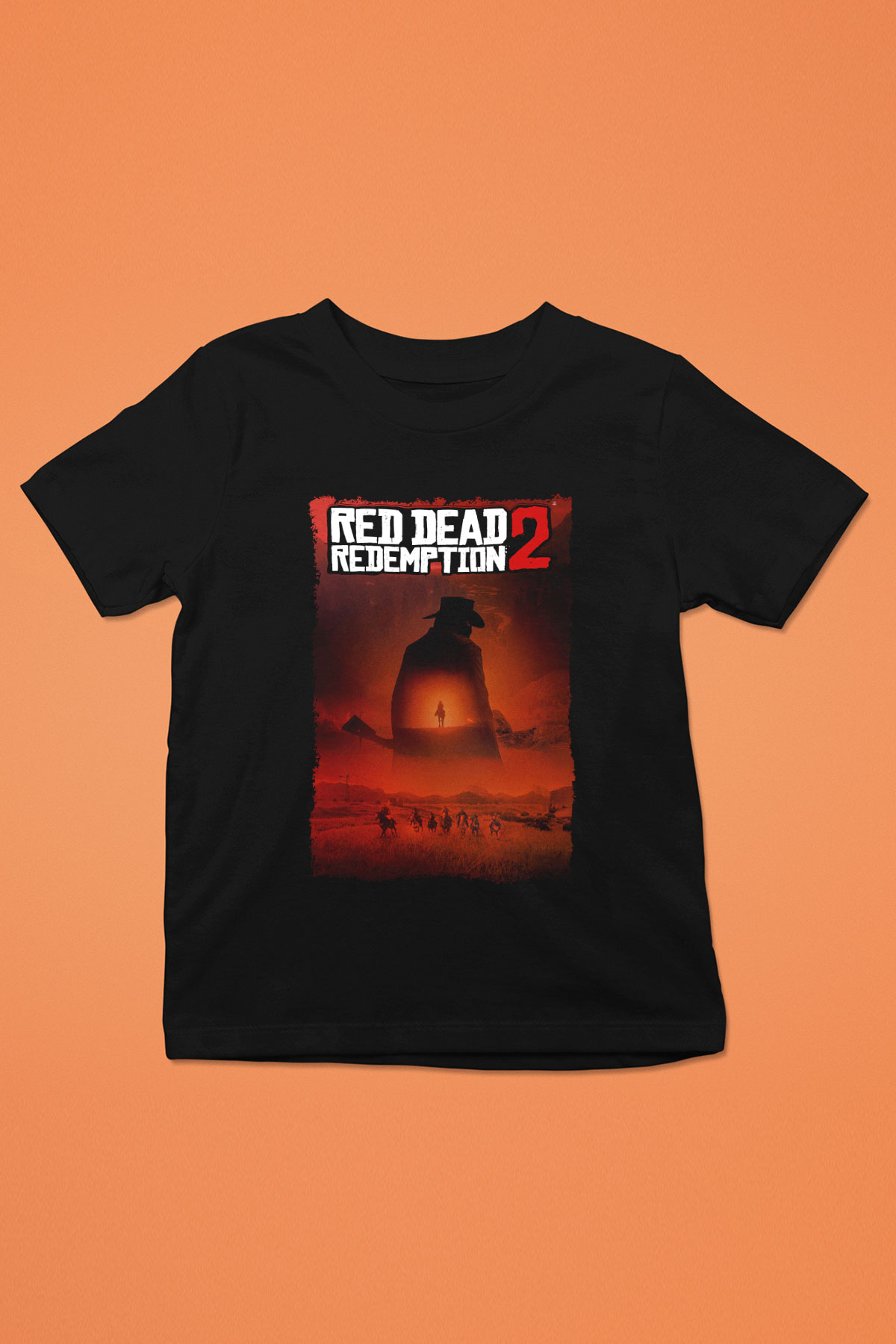 Red Dead Redemption Siyah Unisex Çocuk Tişört