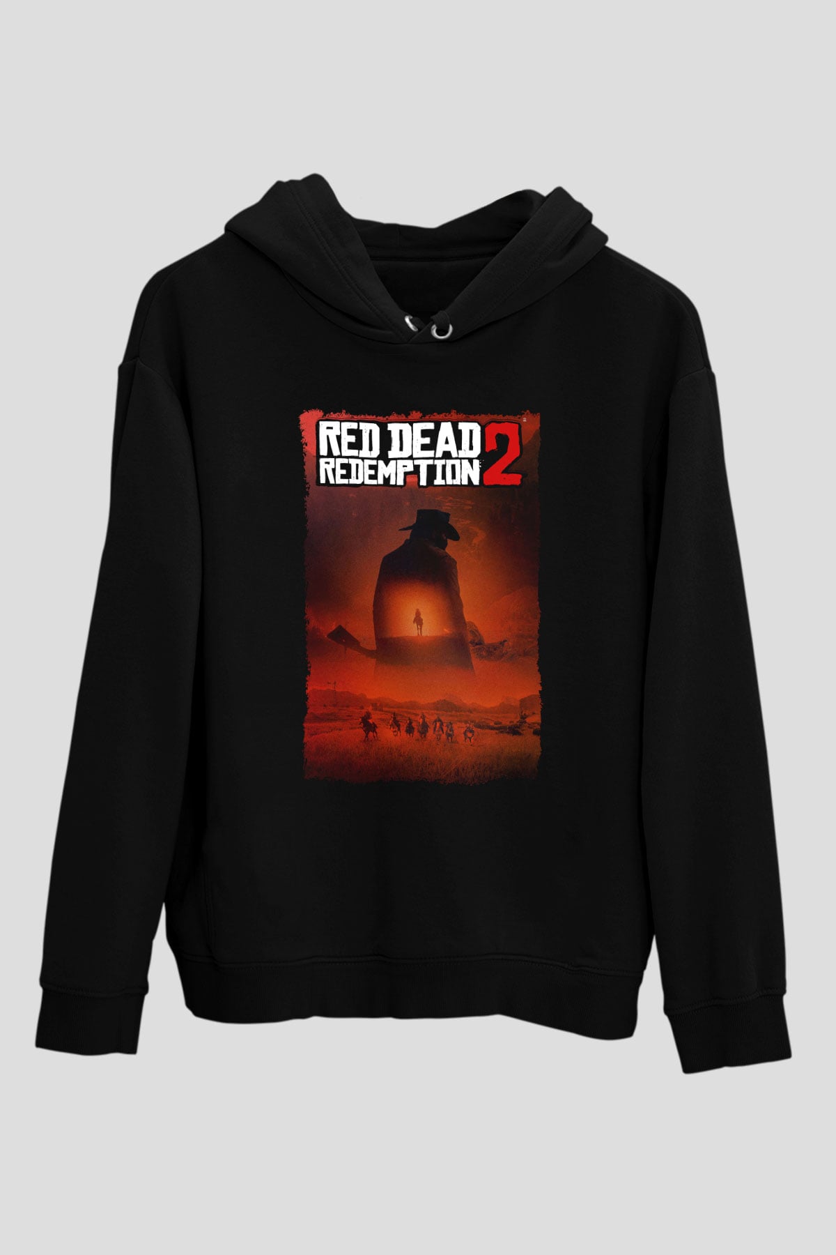 Red Dead Redemption Siyah Unisex Hoodie