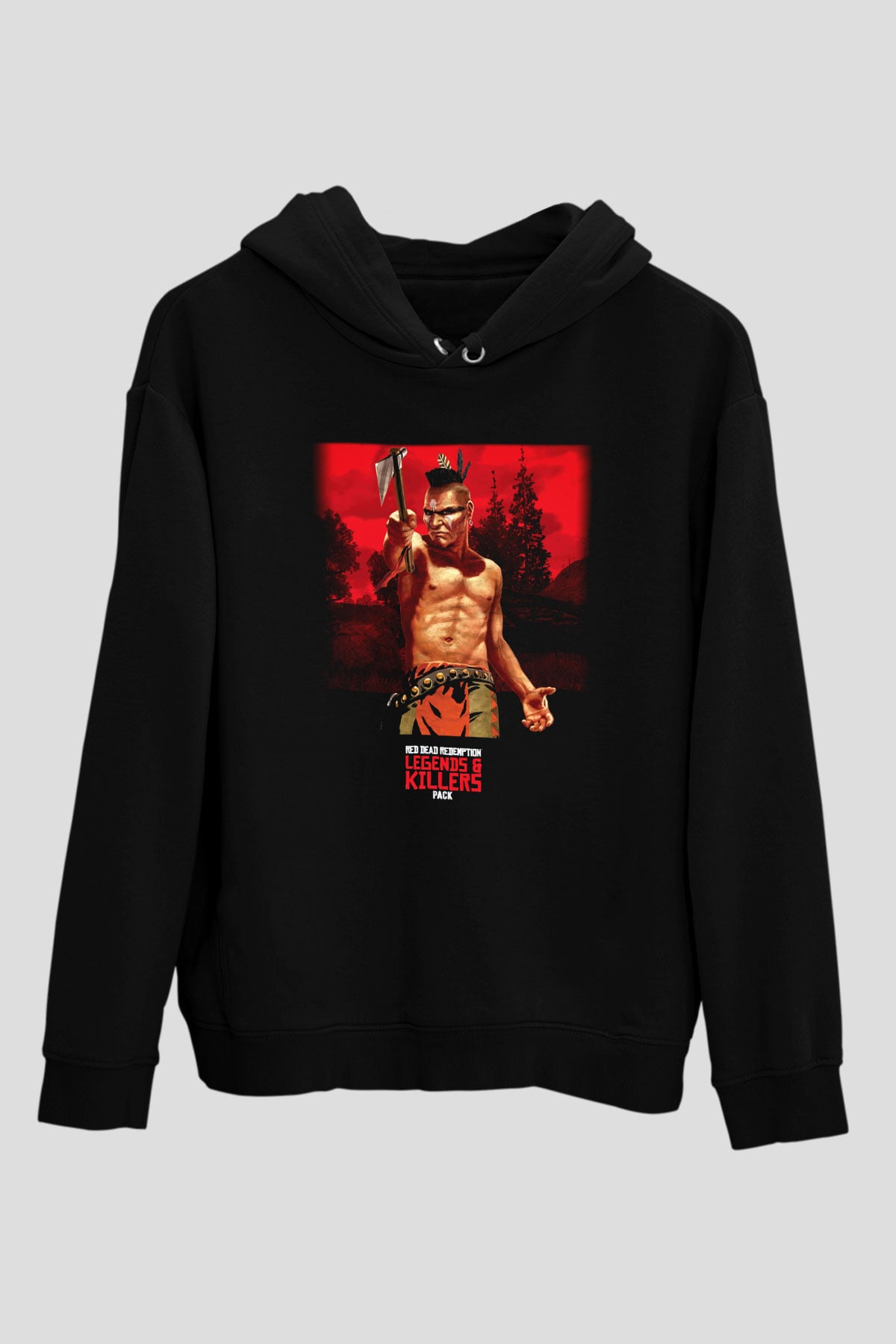 Red Dead Redemption Siyah Unisex Hoodie