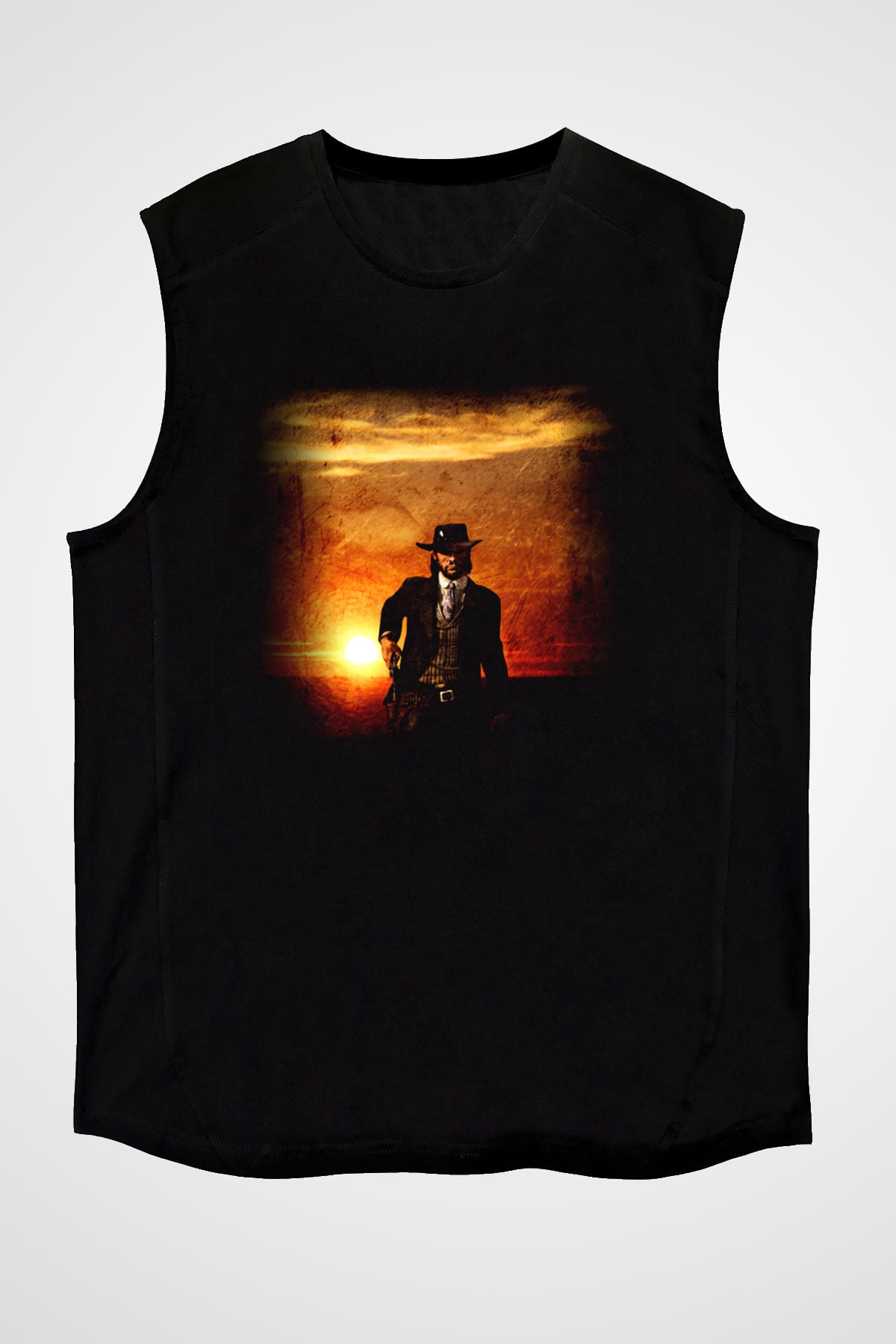 Red Dead Redemption Siyah Unisex Kolsuz Tişört
