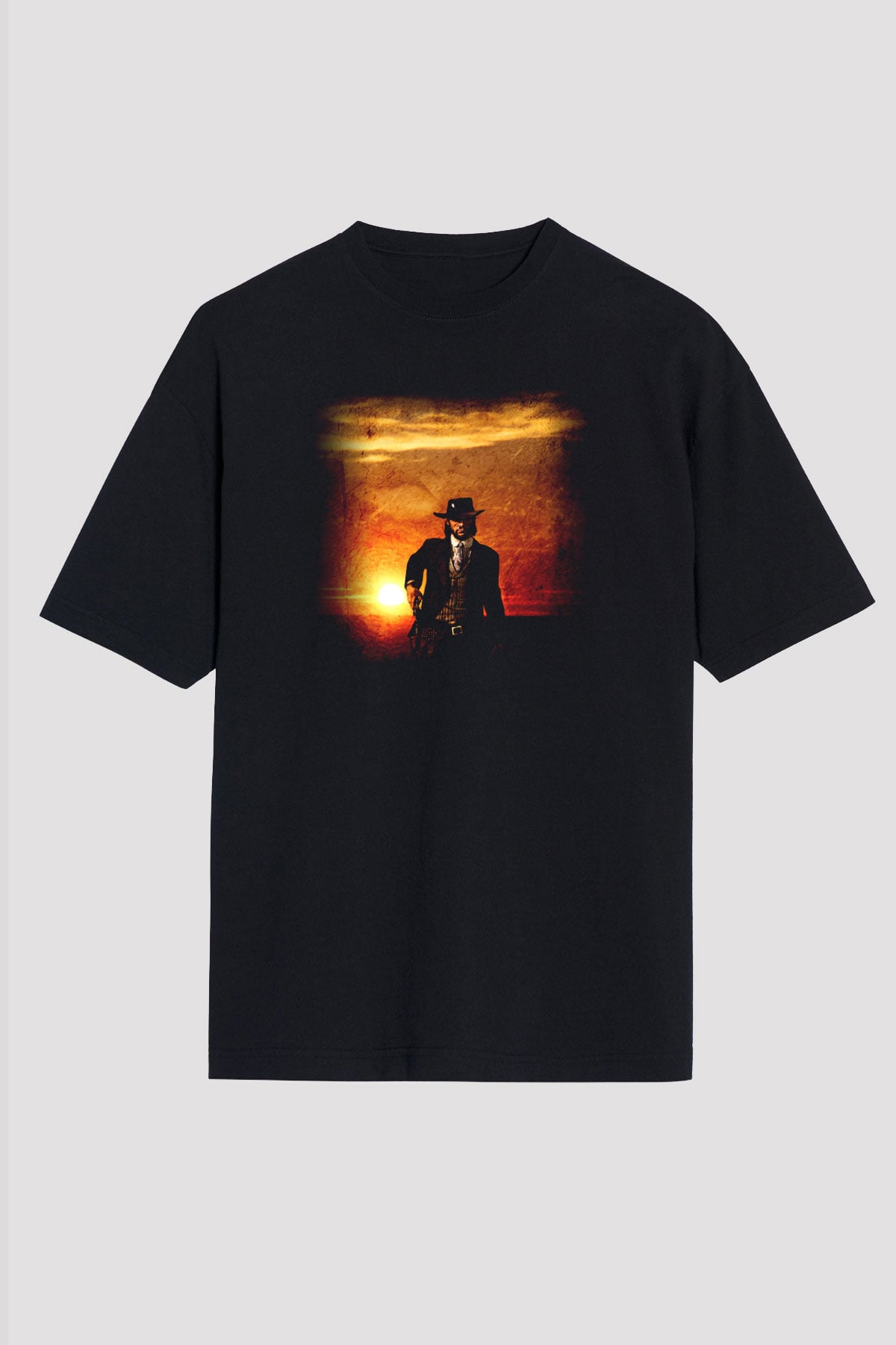 Red Dead Redemption Siyah Unisex Oversize Tişört T-Shirt