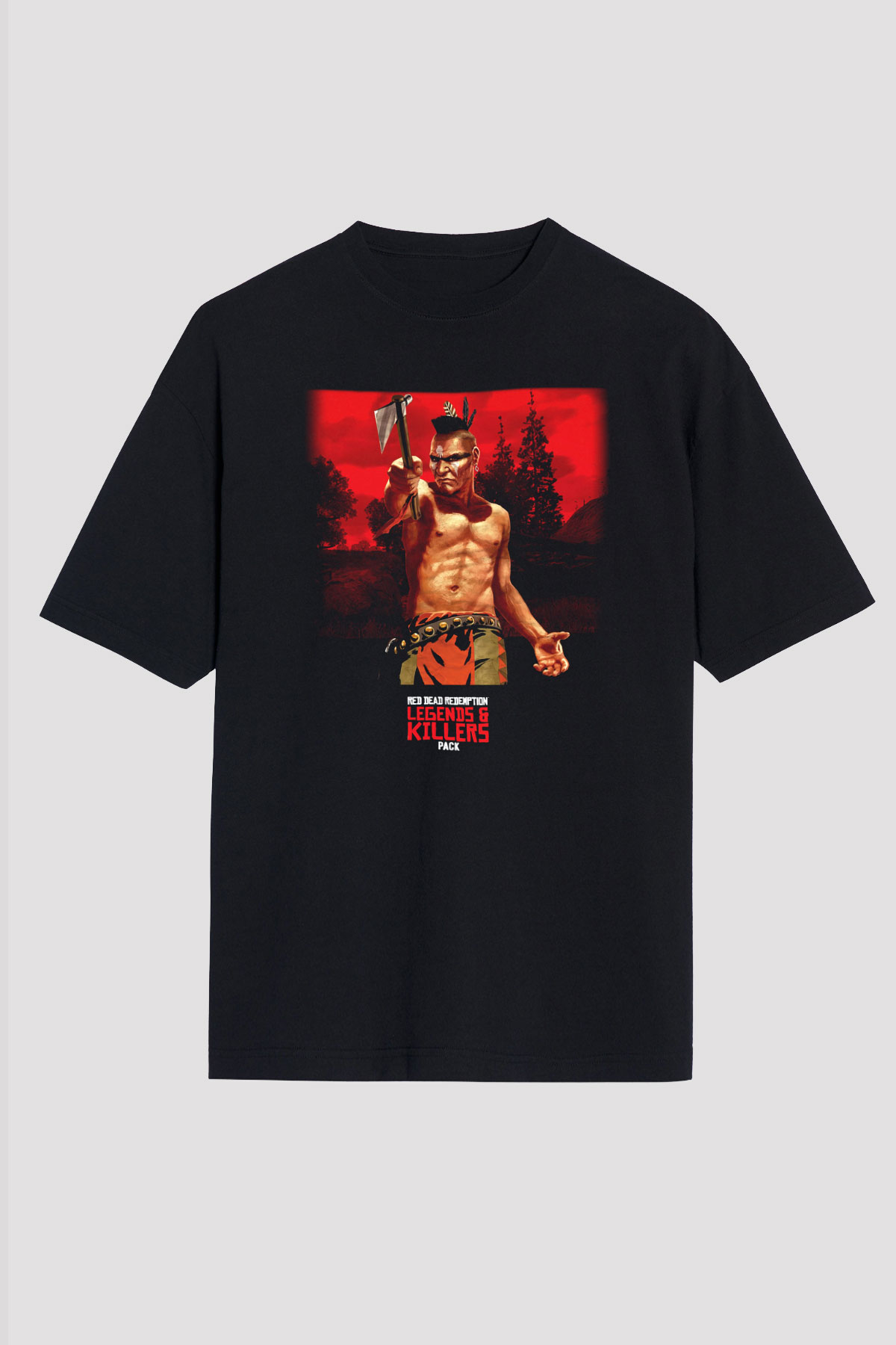 Red Dead Redemption Siyah Unisex Oversize Tişört T-Shirt
