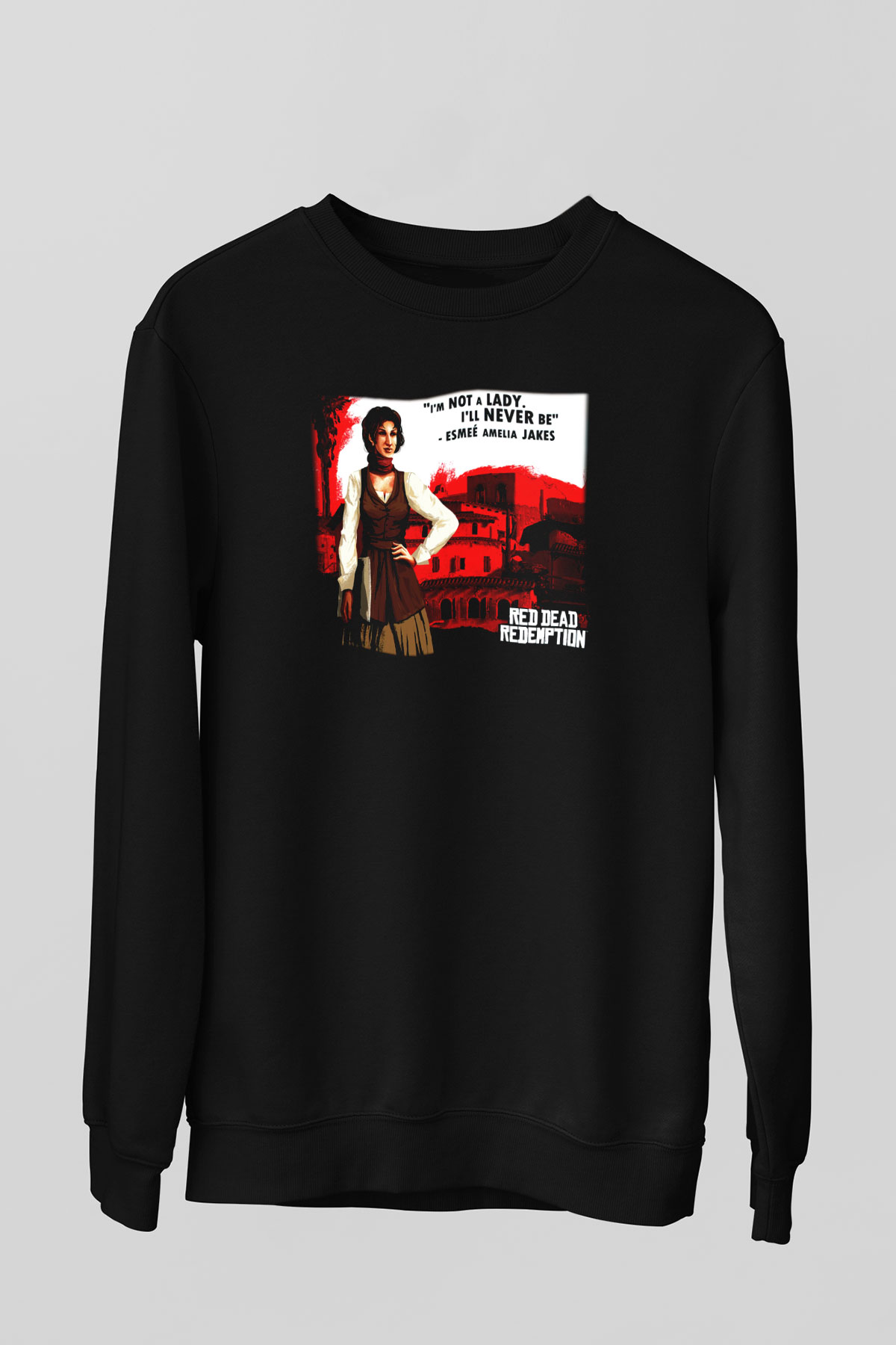 Red Dead Redemption Siyah Unisex Sweatshirt