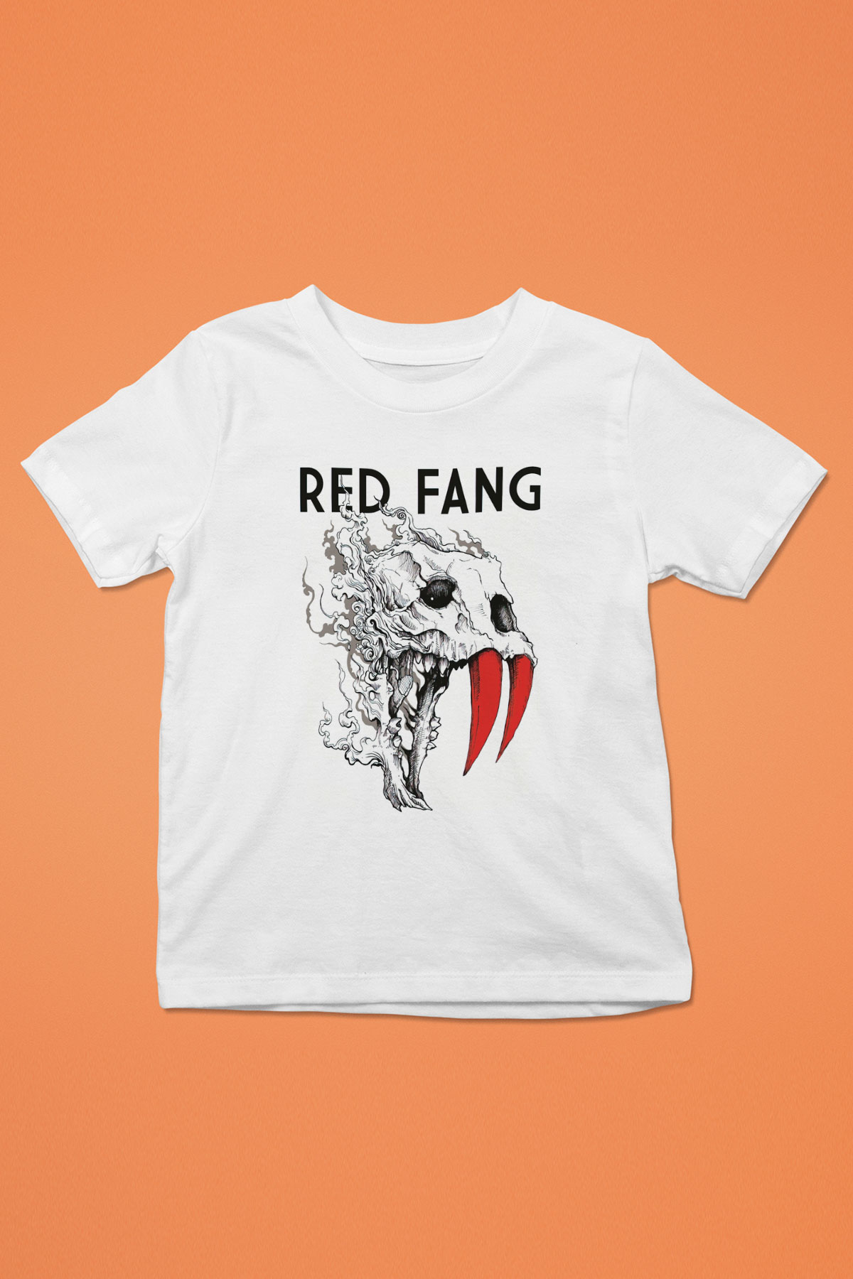 Red Fang Beyaz Unisex Çocuk Tişört
