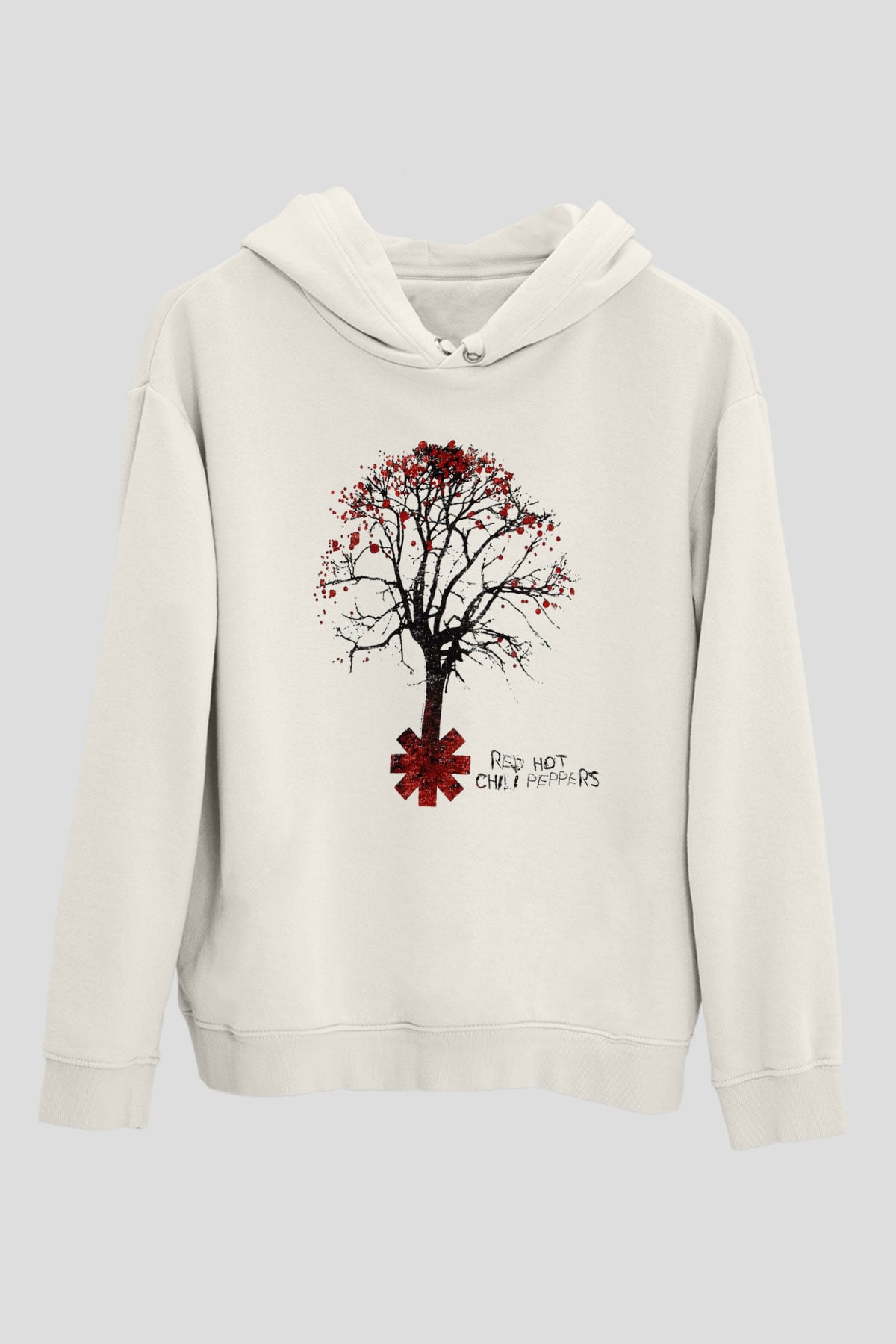 Red Hot Chili Peppers Beyaz Unisex Kapşonlu Sweatshirt