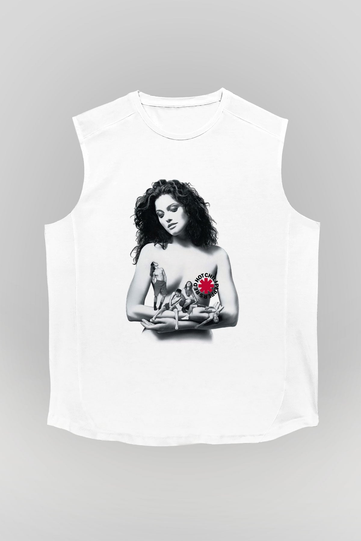 Red Hot Chili Peppers Beyaz Unisex Kolsuz Tişört