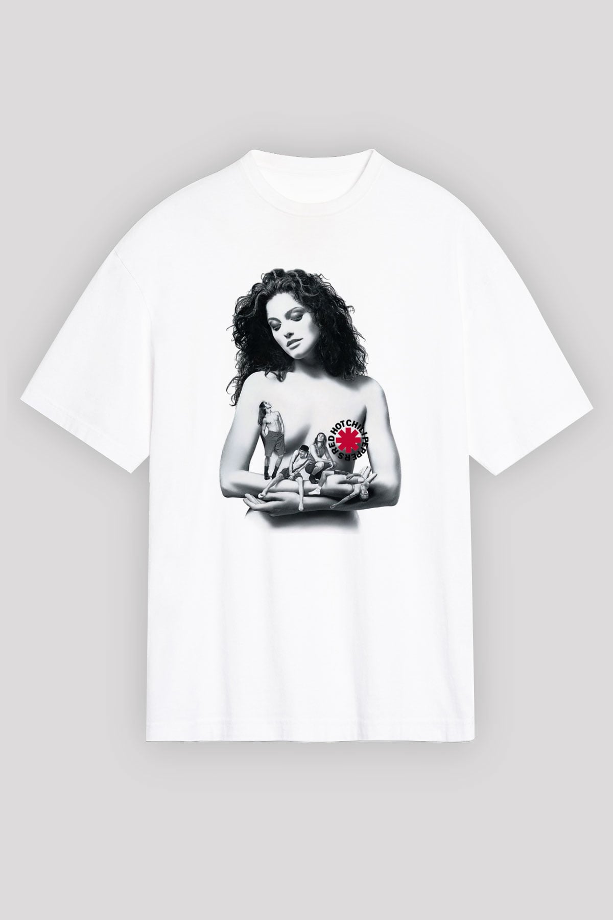 Red Hot Chili Peppers Beyaz Unisex Oversize Tişört T-Shirt
