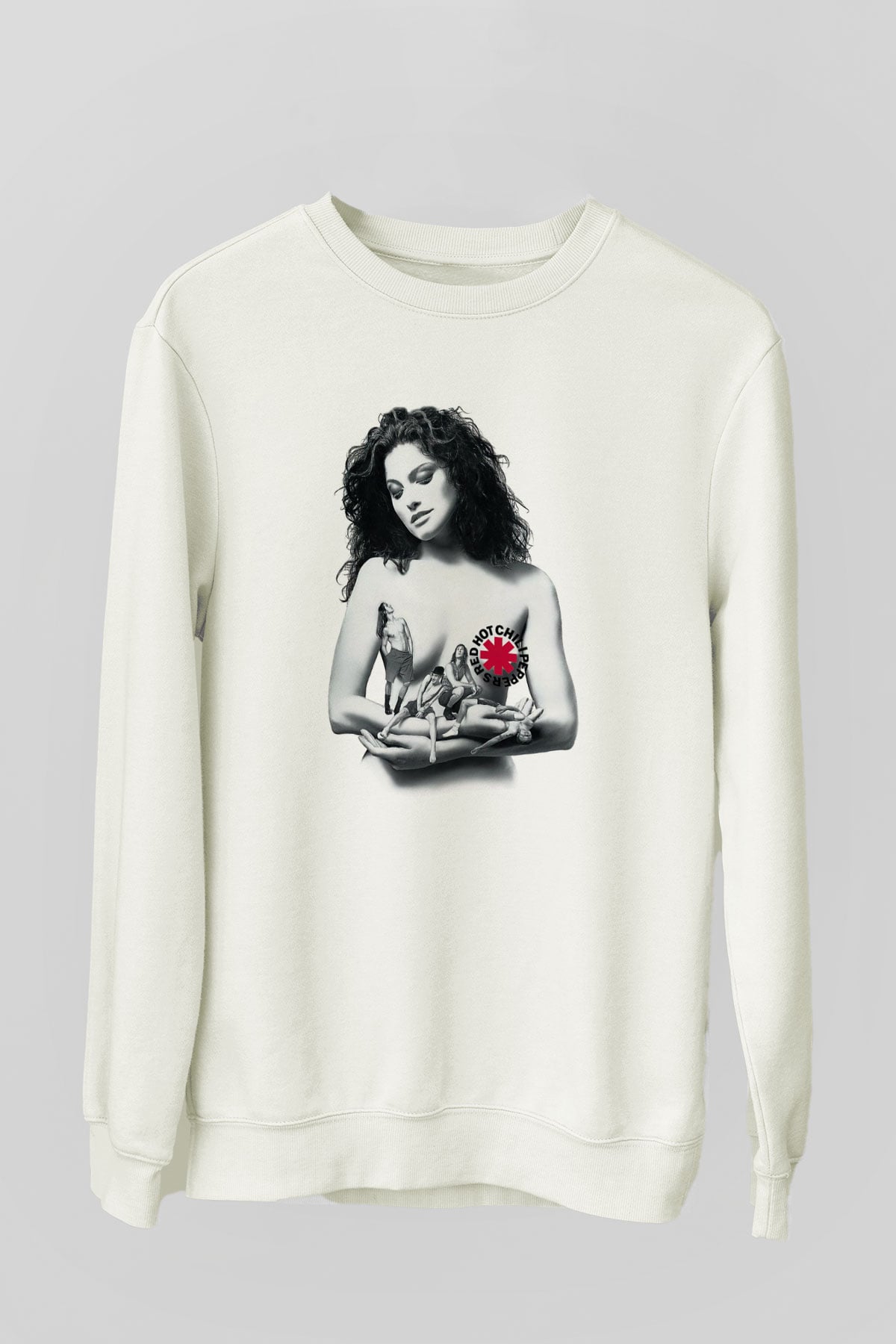Red Hot Chili Peppers Beyaz Unisex Sweatshirt