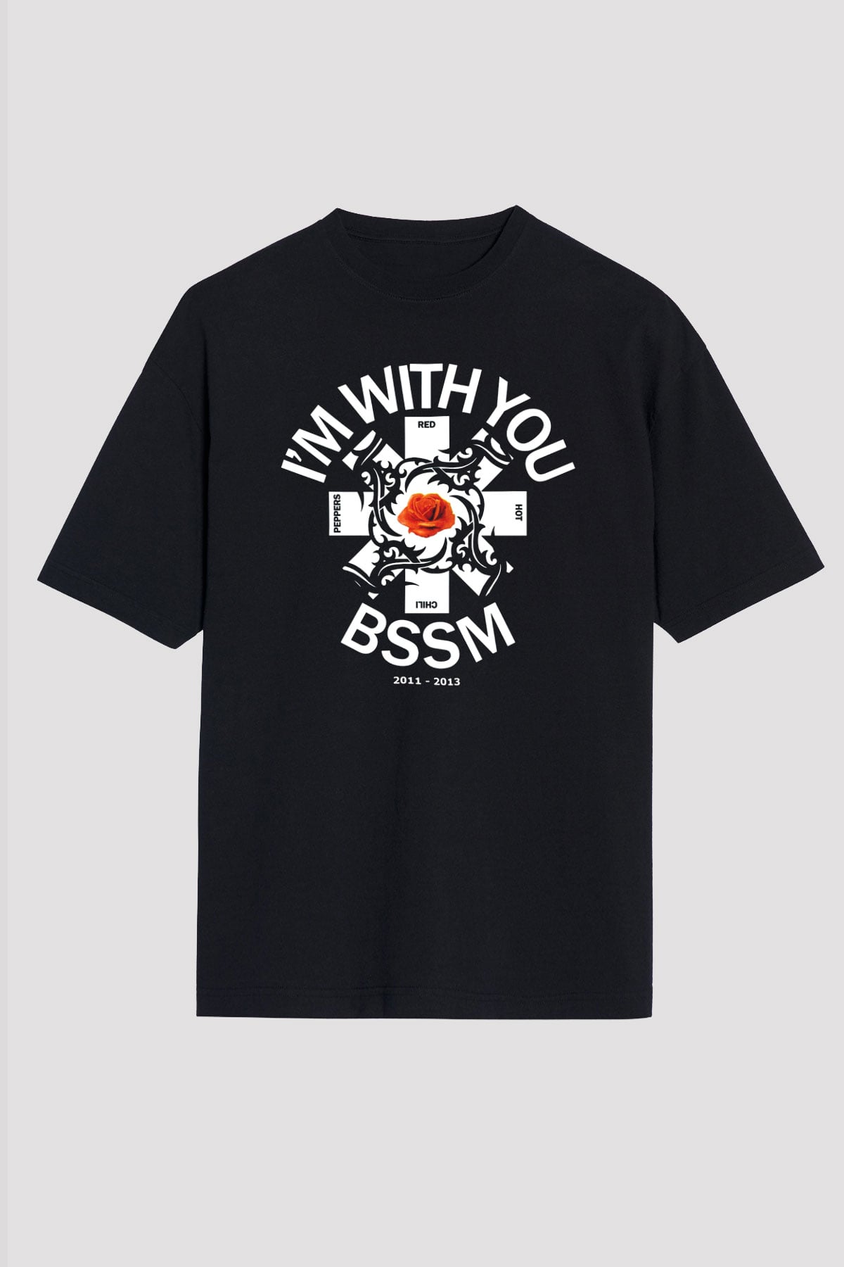 Red Hot Chili Peppers Siyah Unisex Oversize Tişört T-Shirt