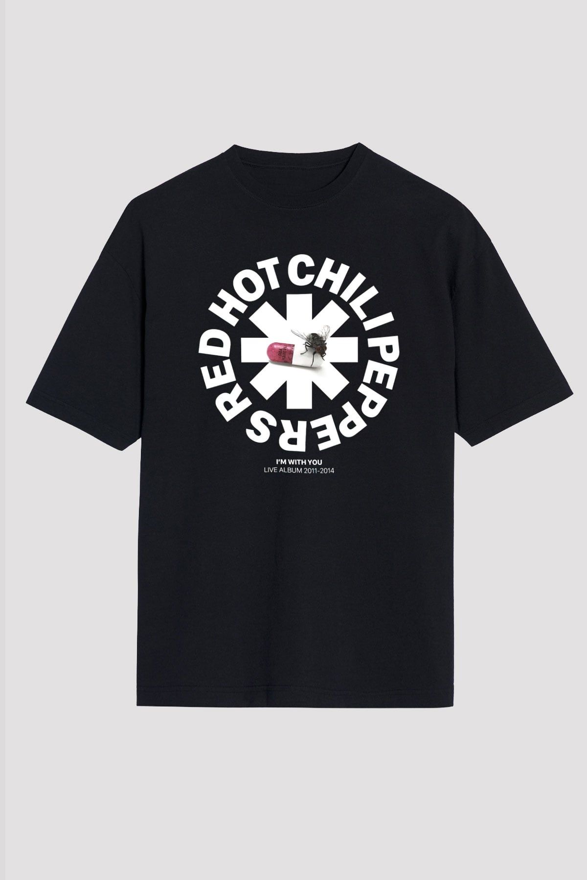 Red Hot Chili Peppers Siyah Unisex Oversize Tişört T-Shirt