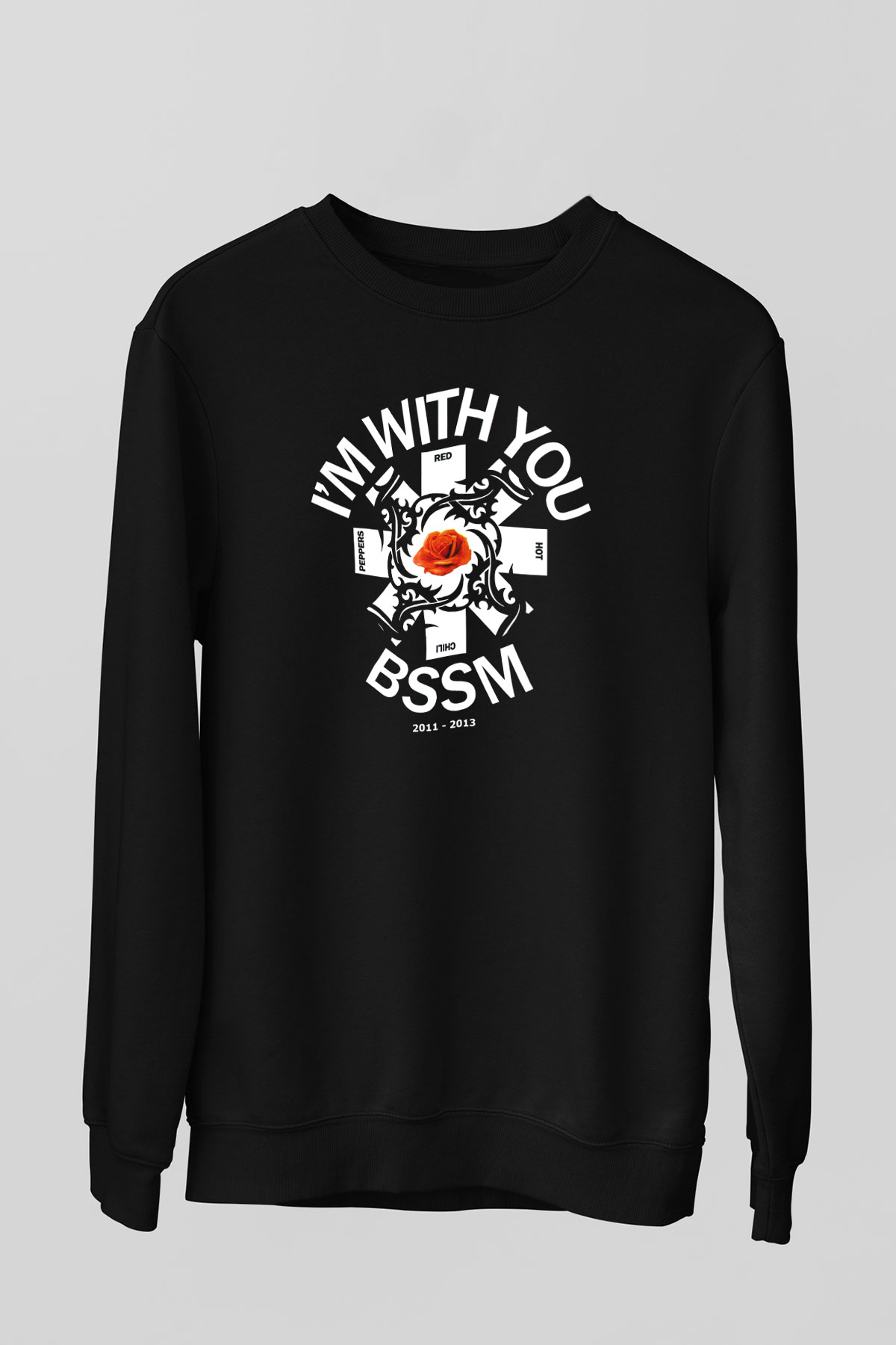 Red Hot Chili Peppers Siyah Unisex Sweatshirt