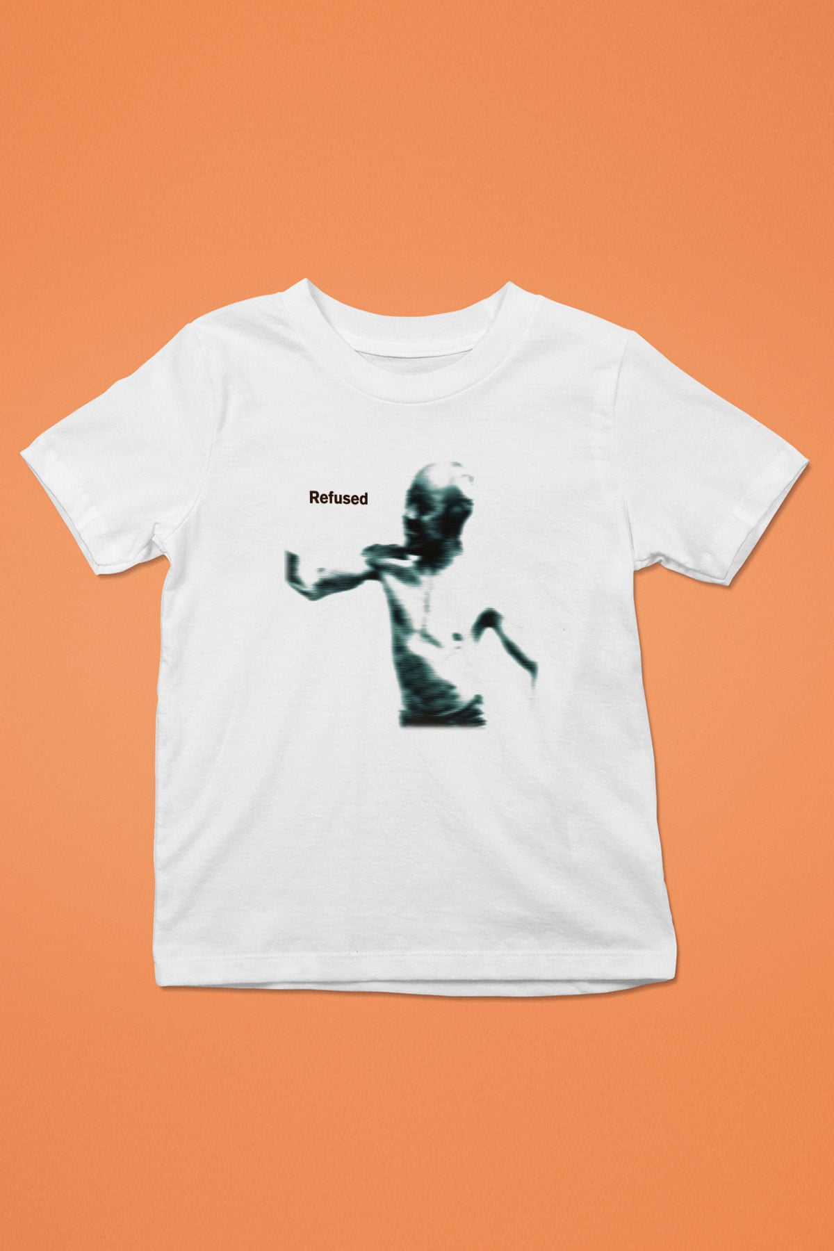 Refused Baskılı Beyaz Unisex Çocuk Tişört