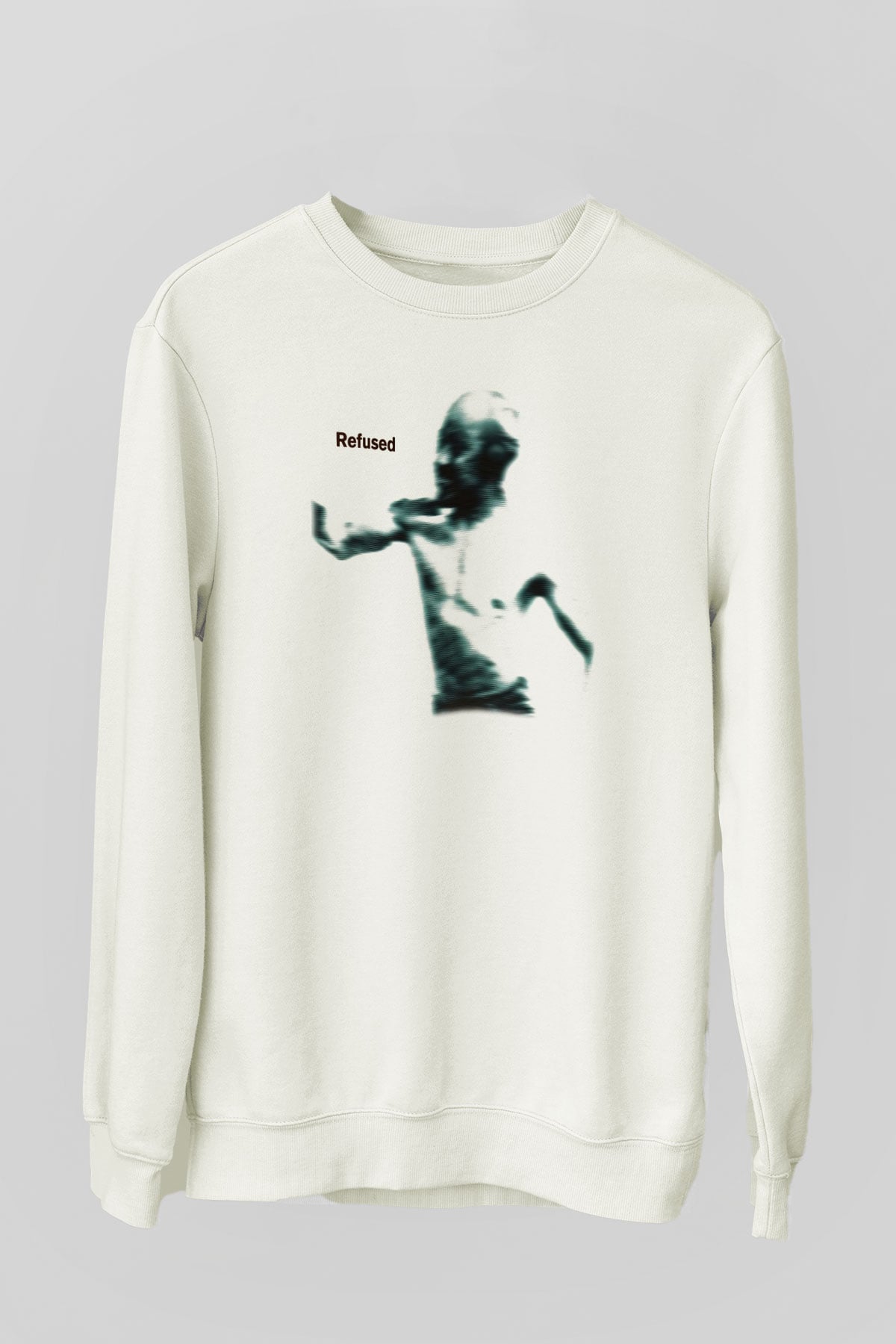 Refused Beyaz Unisex Sweatshirt