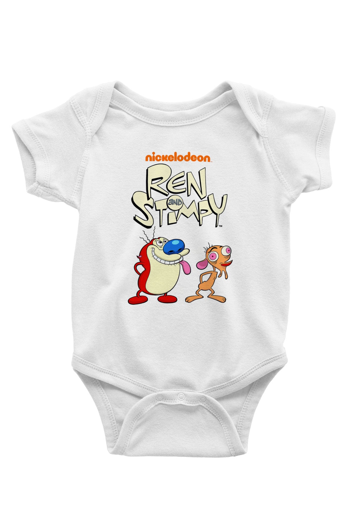 Ren and Stimpy Show Beyaz Bebek Body - Zıbın