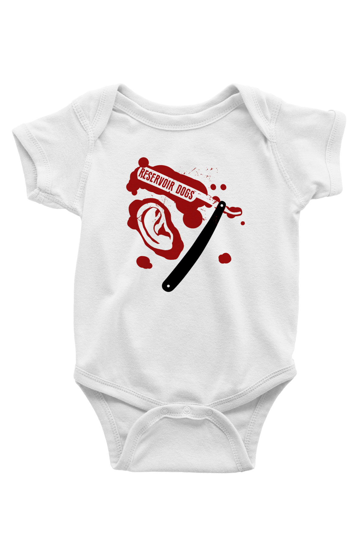 Reservoir Dogs Baskılı Beyaz Unisex Bebek Body - Zıbın