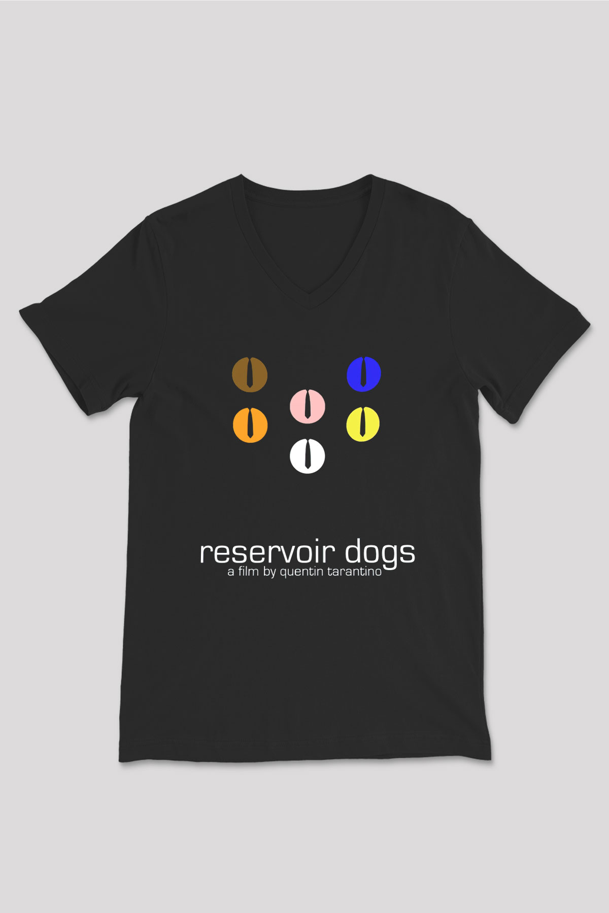 Reservoir Dogs Siyah Unisex V Yaka Tişört T-Shirt