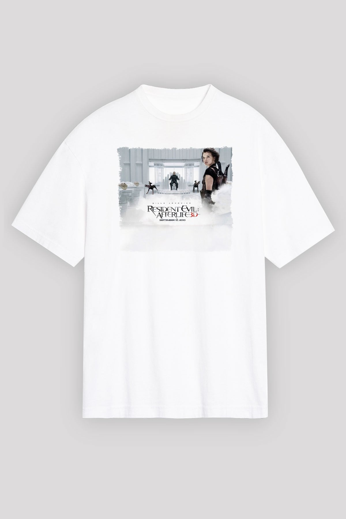 Resident Evil Beyaz Unisex Tişört T-Shirt