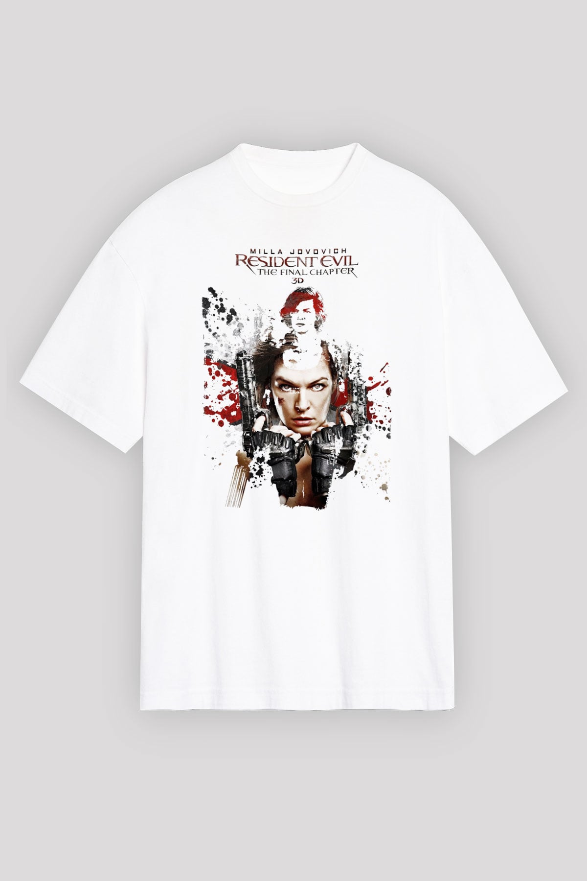 Resident Evil Beyaz Unisex Tişört T-Shirt