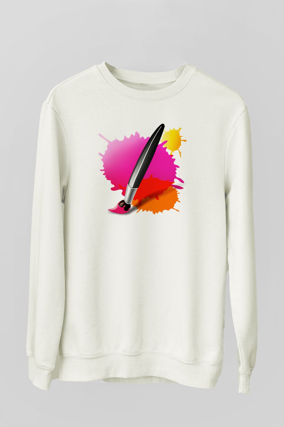 Ressam Beyaz Unisex Sweatshirt