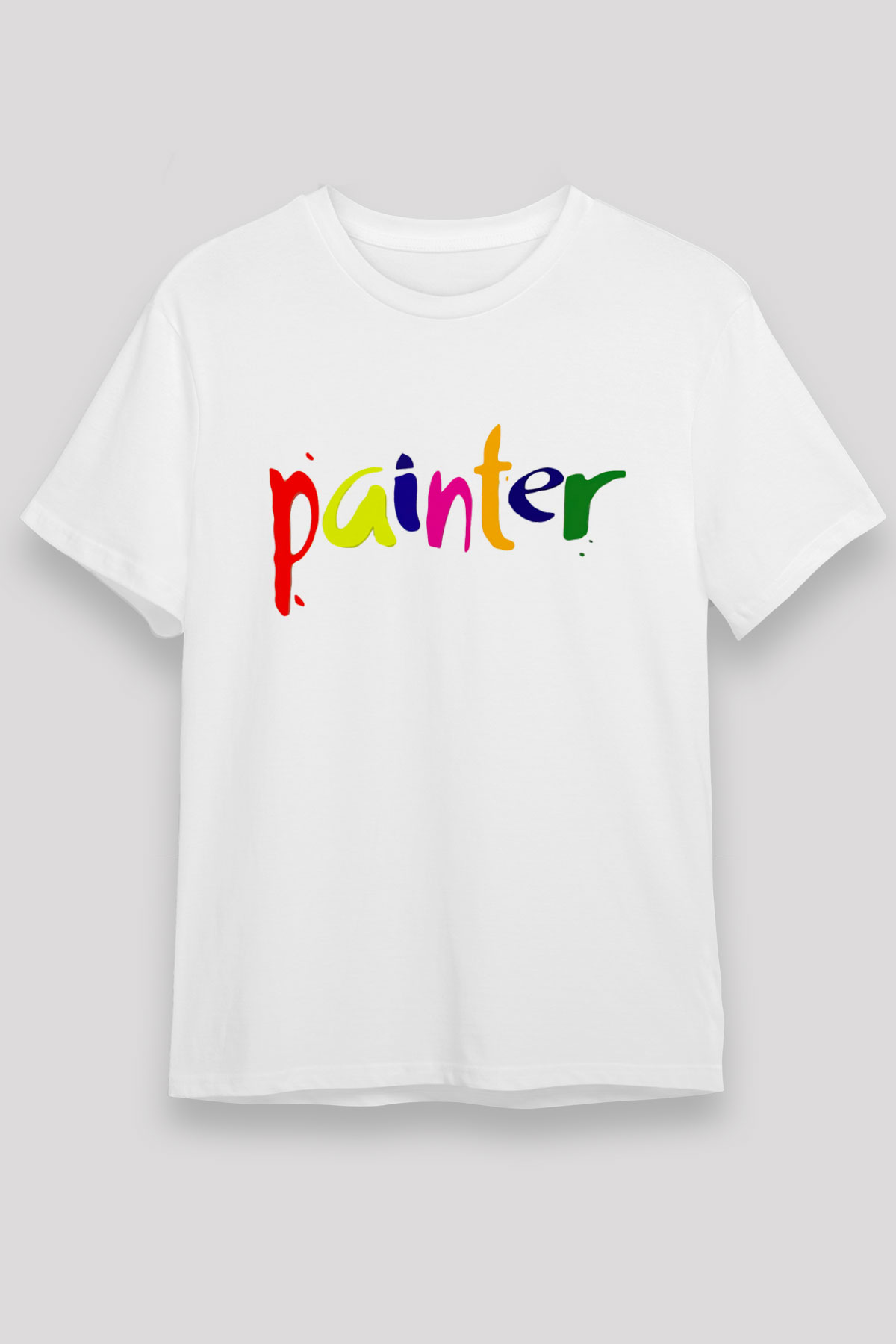 Ressam Beyaz Unisex Tişört T-Shirt - TişörtFabrikası