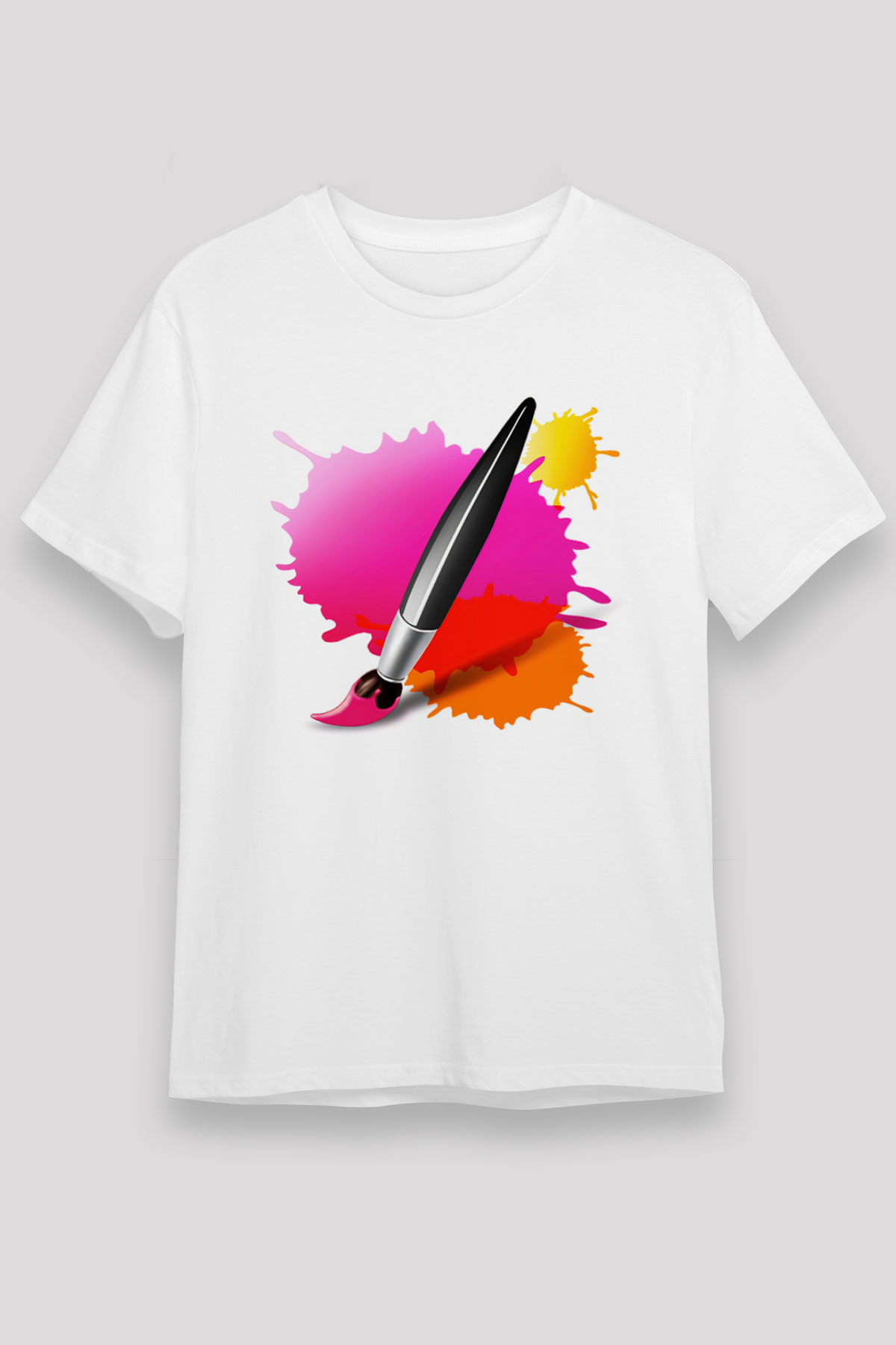 Ressam Beyaz Unisex Tişört T-Shirt - TişörtFabrikası