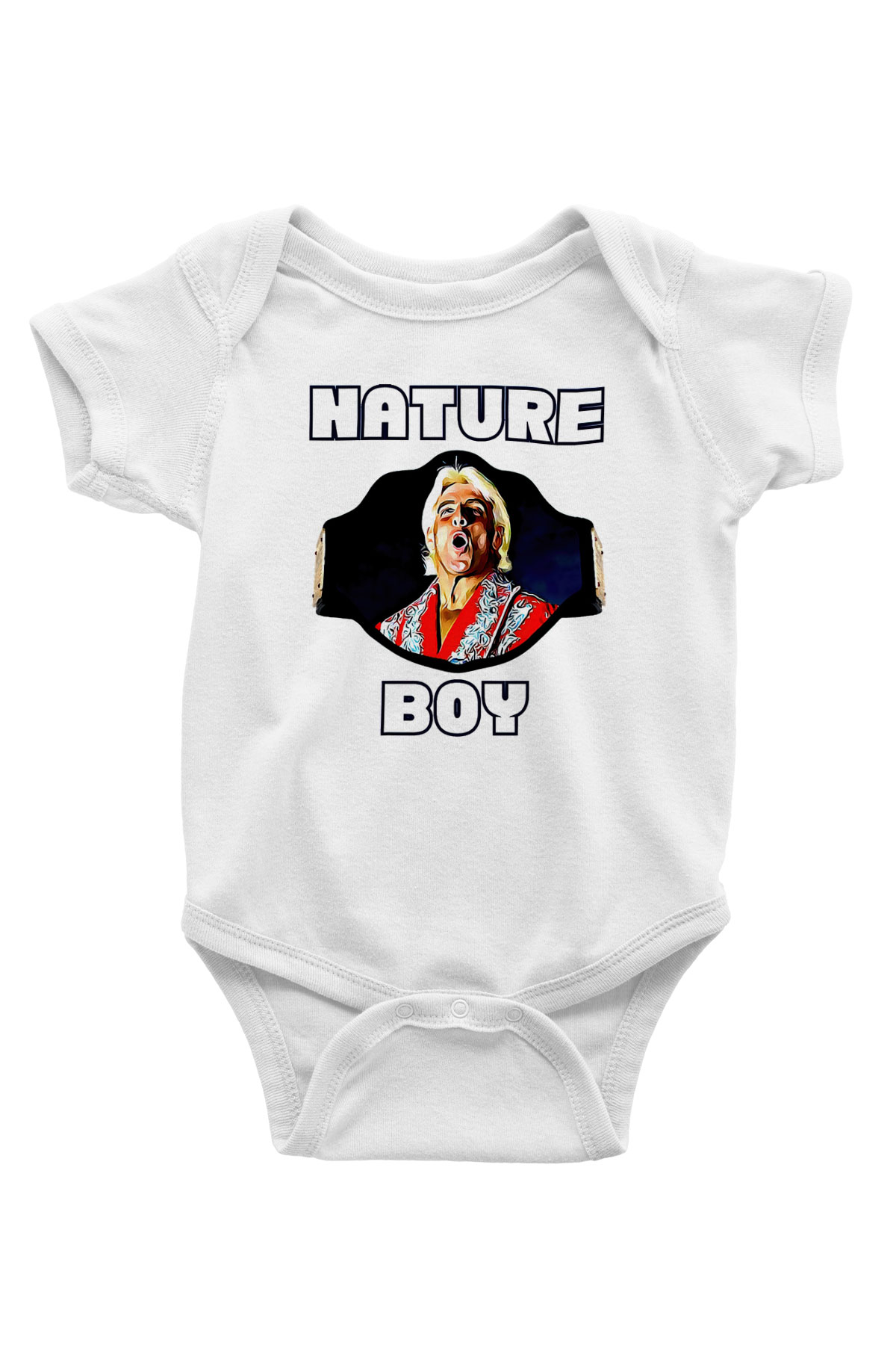 Ric Flair Beyaz Bebek Body - Zıbın