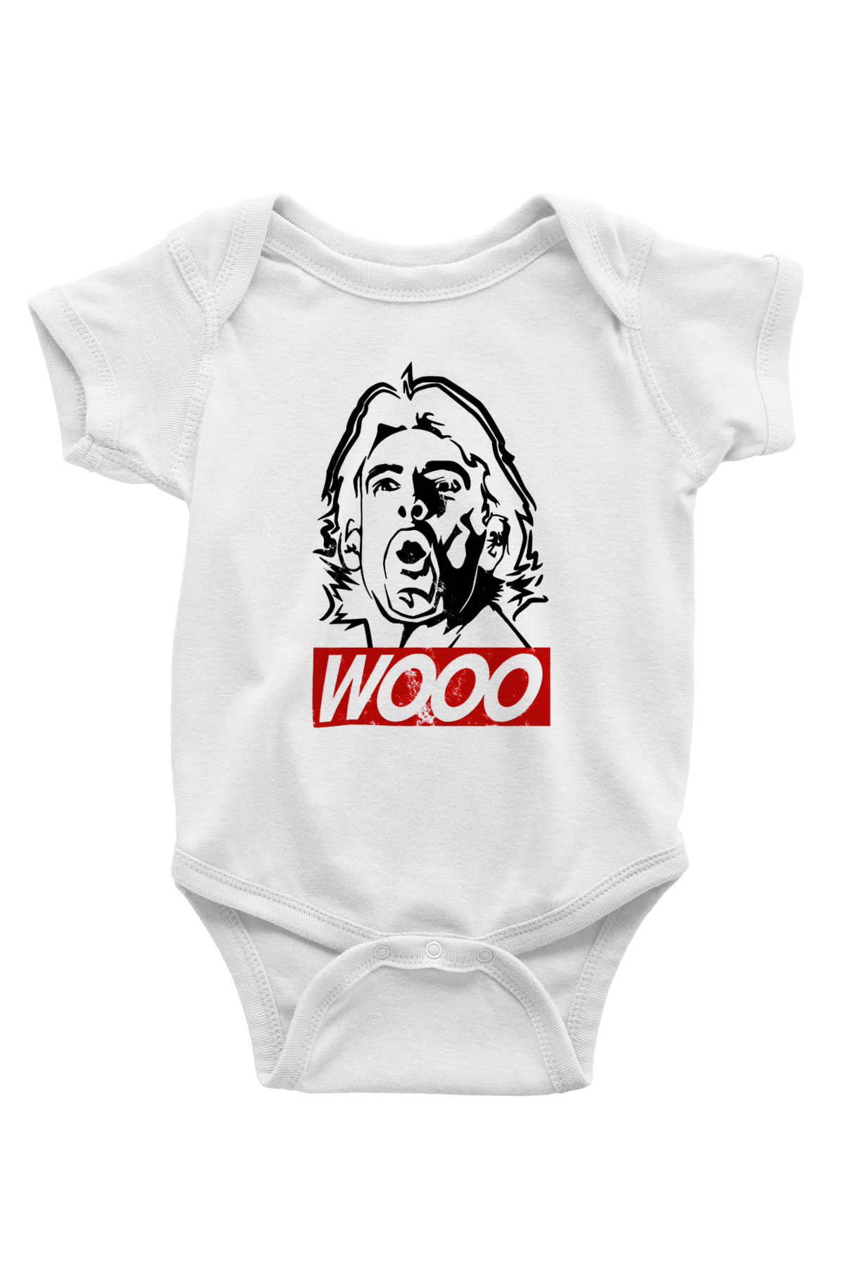 Ric Flair Beyaz Bebek Body - Zıbın