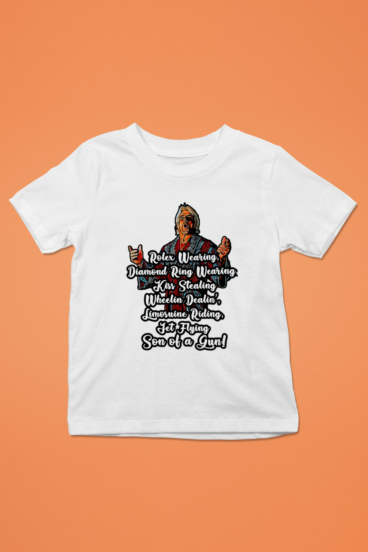 Ric Flair Beyaz Unisex  Çocuk Tişört