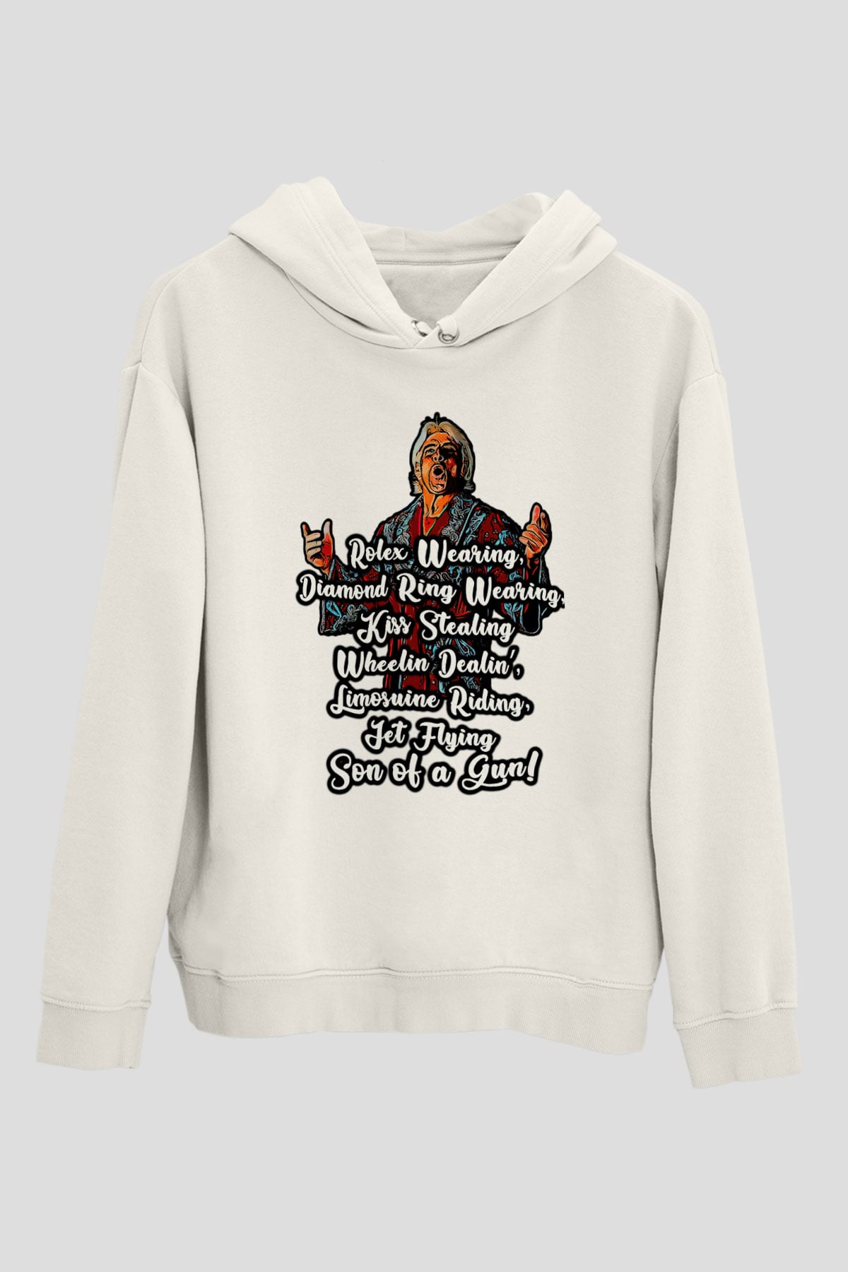 Ric Flair Beyaz Unisex Hoodie