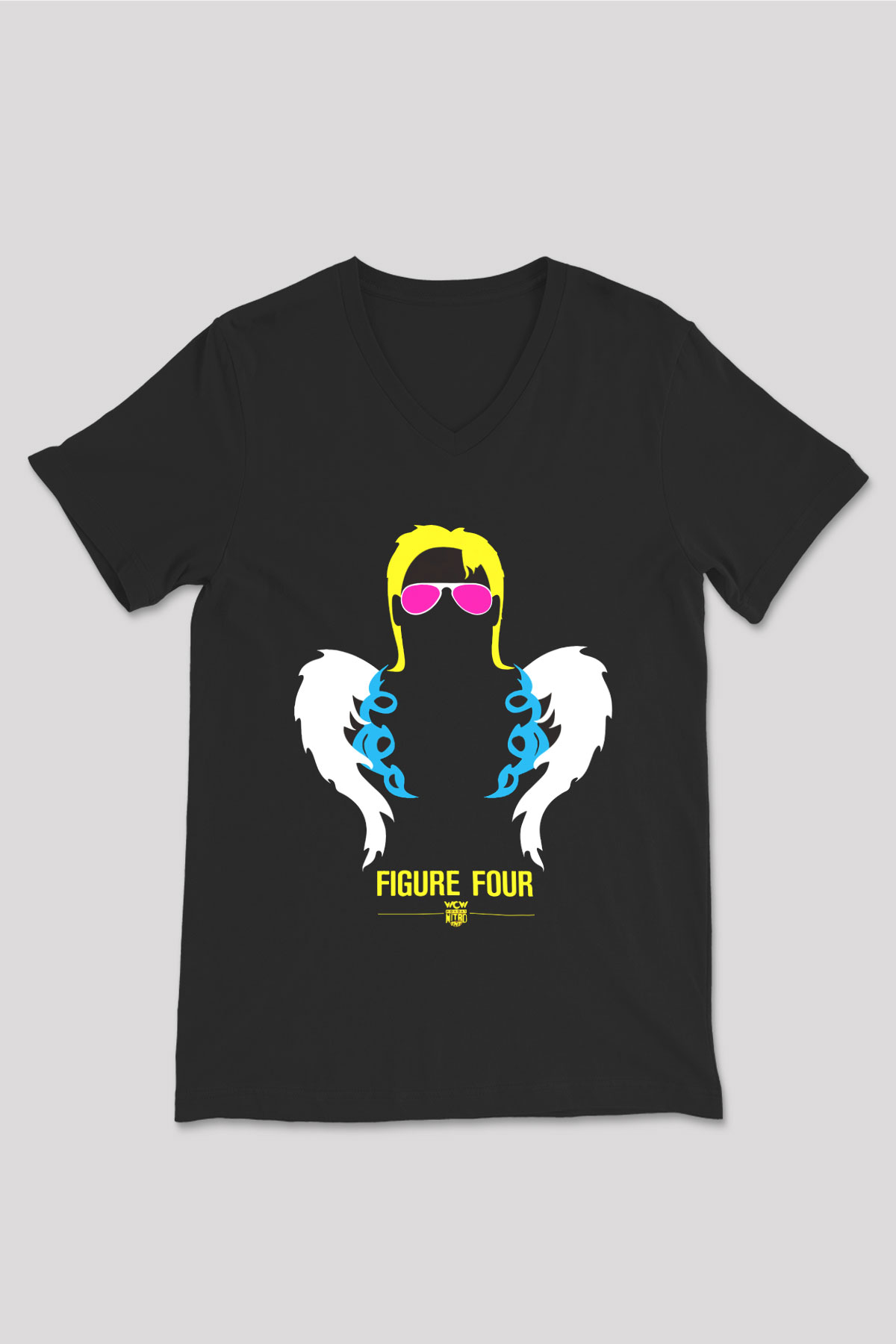 Ric Flair Siyah Unisex V Yaka Tişört
