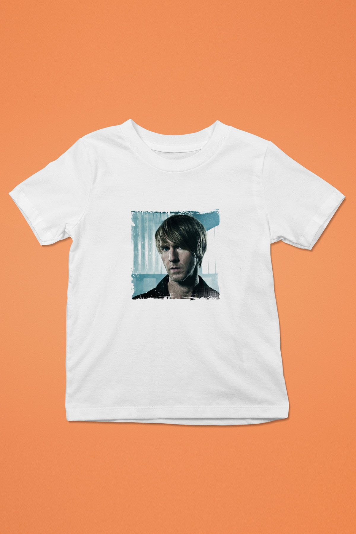 Richie Hawtin Baskılı Beyaz Çocuk Tişört
