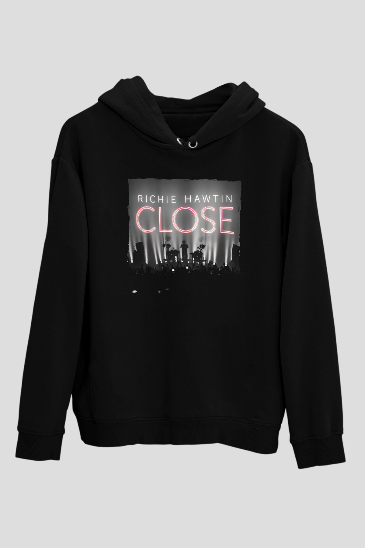 Richie Hawtin Siyah Unisex Kapüşonlu Sweatshirt