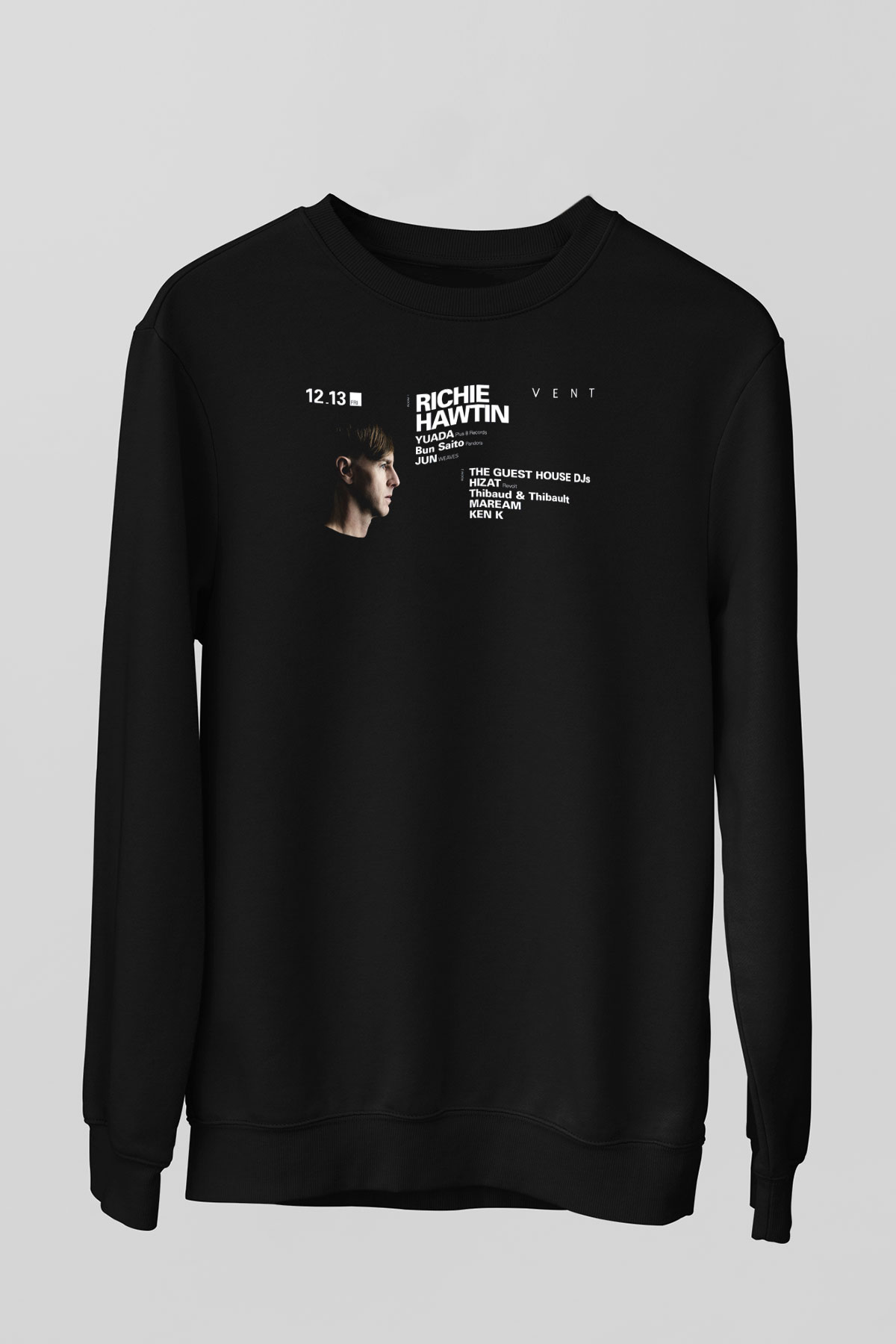 Richie Hawtin Siyah Unisex Sweatshirt