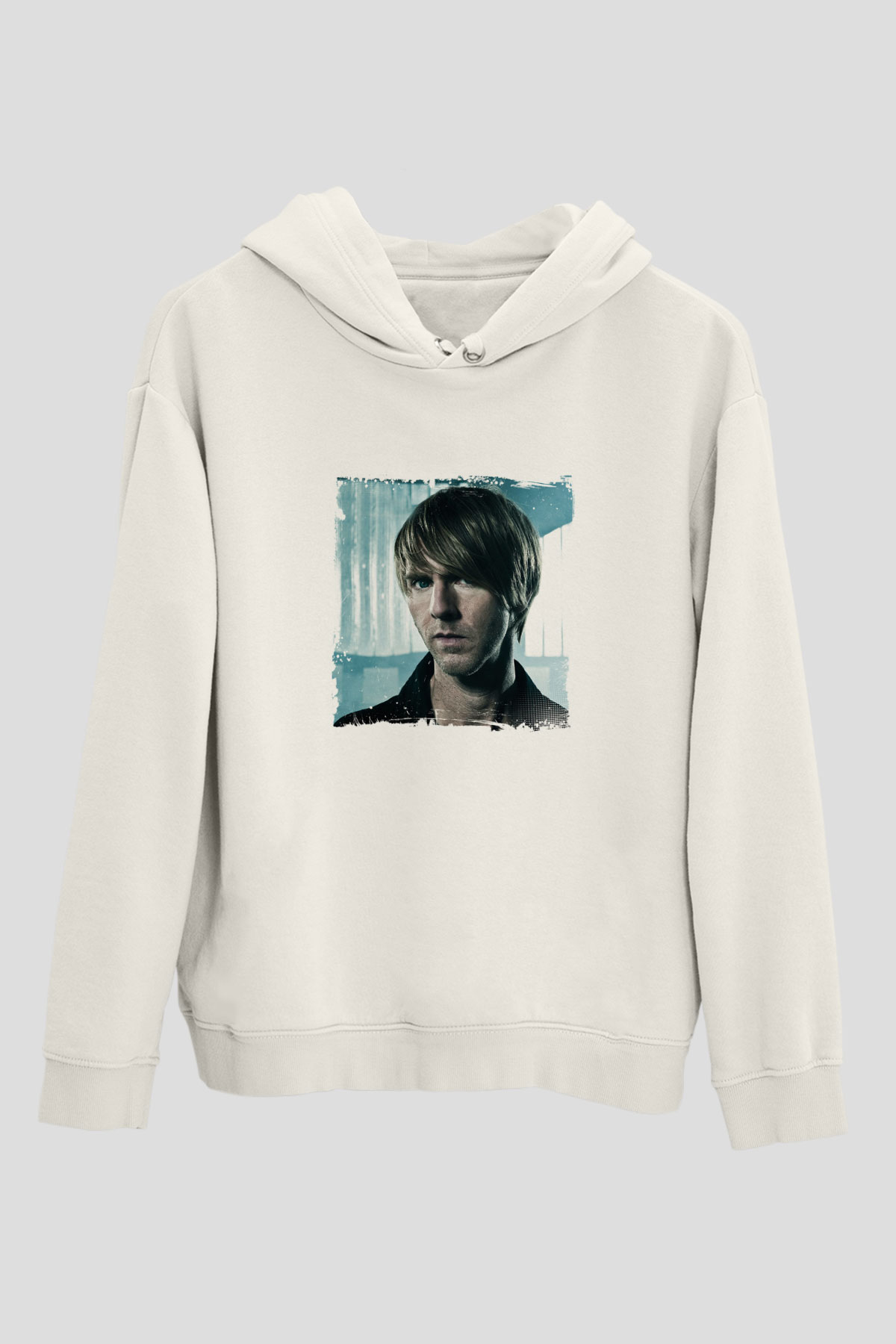 Richie HawtinBaskılı Beyaz Hoodie
